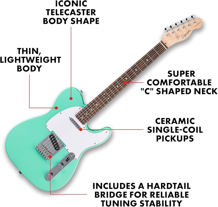 Amazon.com: Fender Squier Debut Series Telecaster Electric Guitar