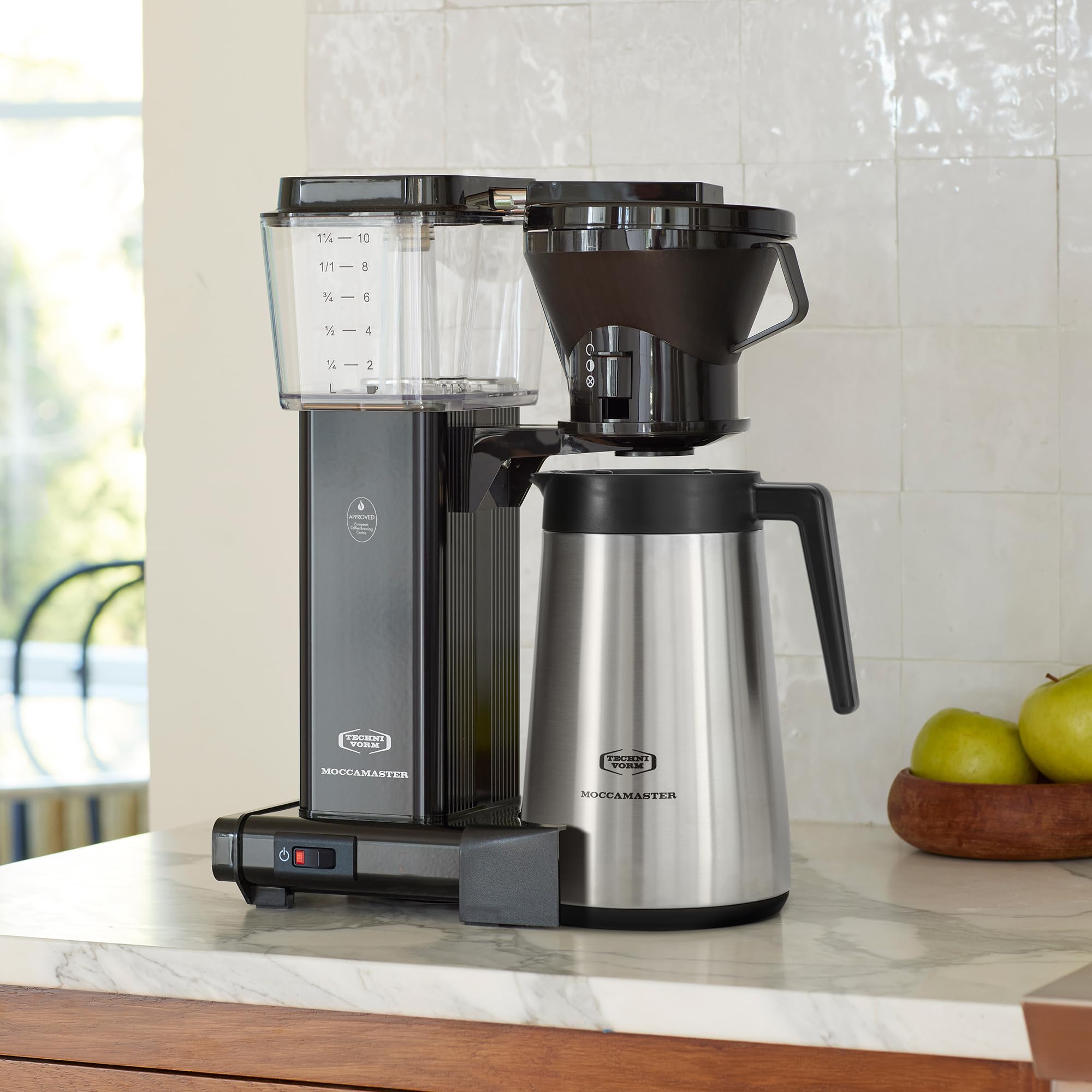 Amazon | Moccamaster KBT 10-Cup Coffee Brewer with Thermal Carafe