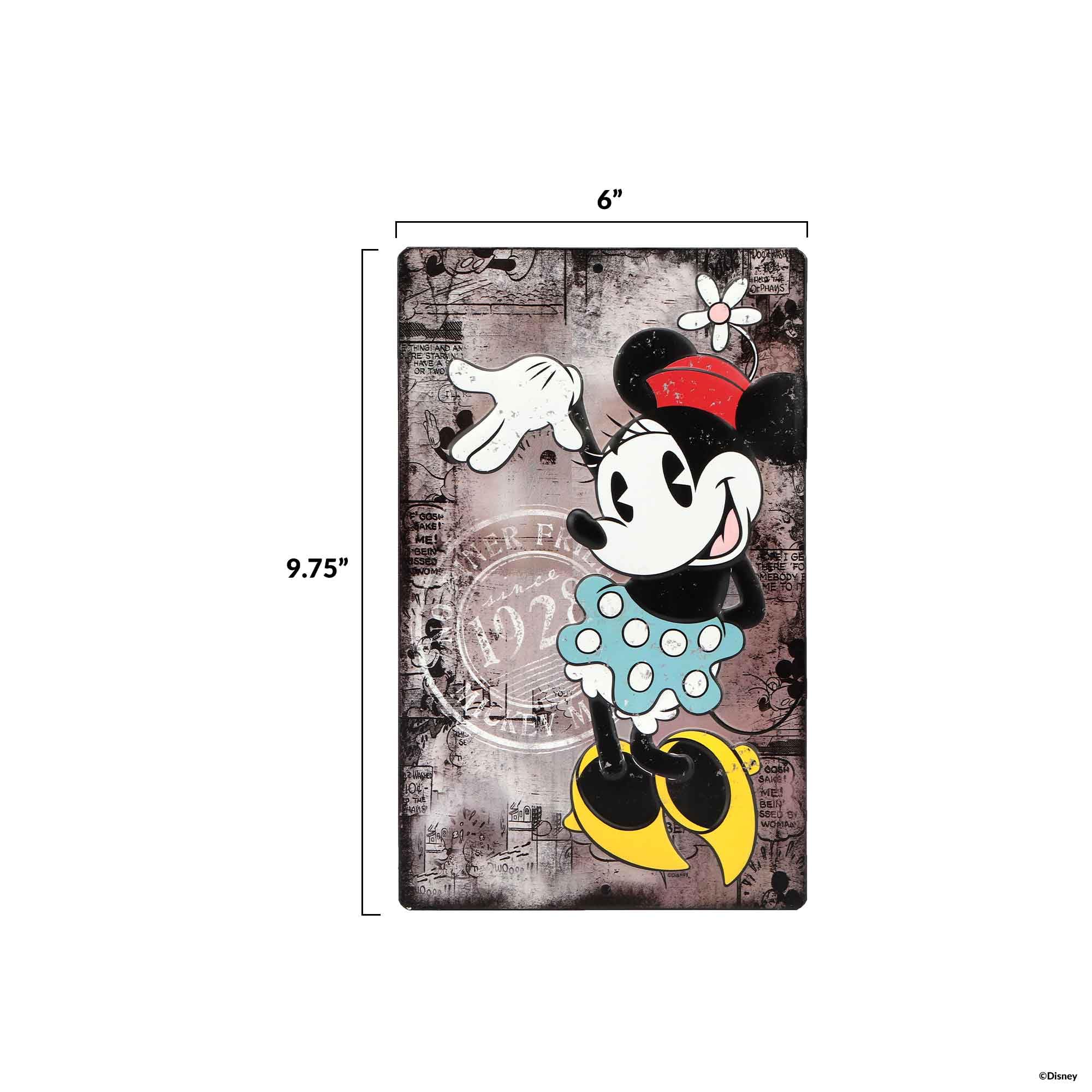 Amazon.co.jp: Disney Minnie Mouse Since 1928 メタルウォールアート