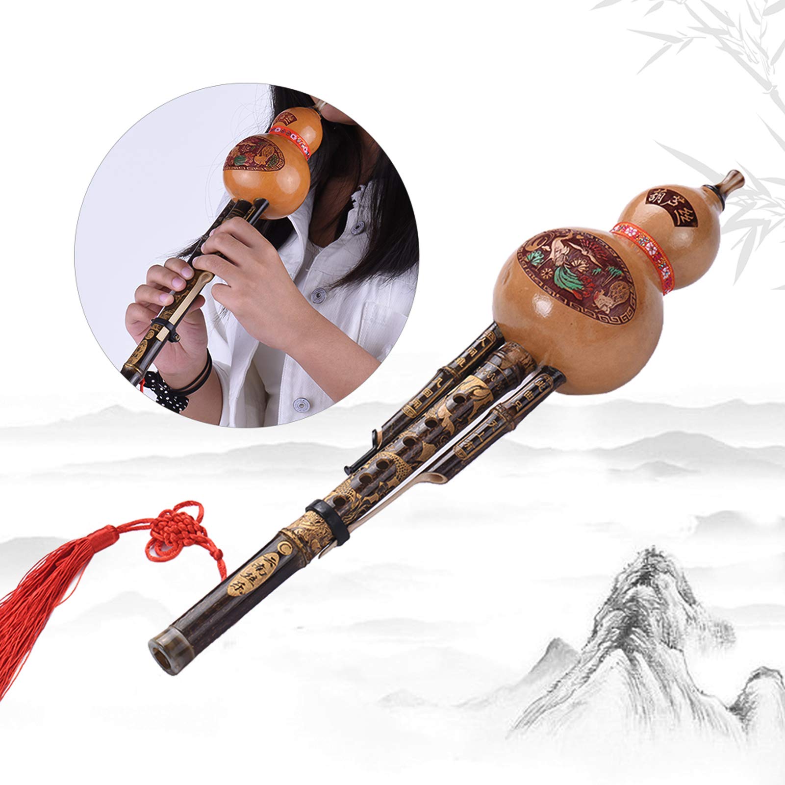 Amazon.co.jp: Benkeg 中国瓢箪笛、初心者の音楽愛好家のためのケース