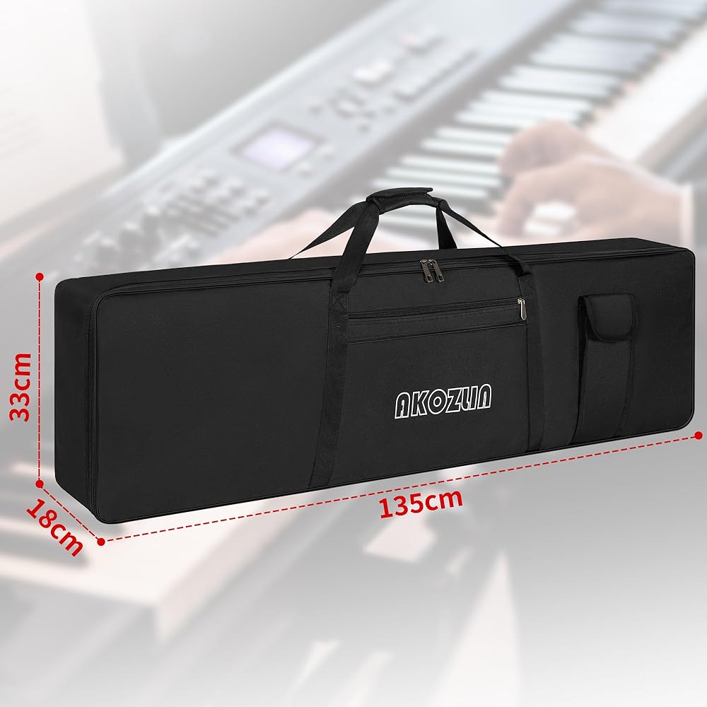 Amazon | AKOZLIN 88鍵用 キーボードケース キーボードバッグ 電子
