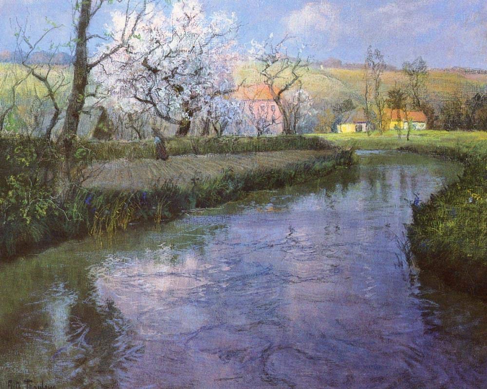 Amazon.co.jp: 18 の有名な絵画 - フランスの川の風景印象派ノルウェー