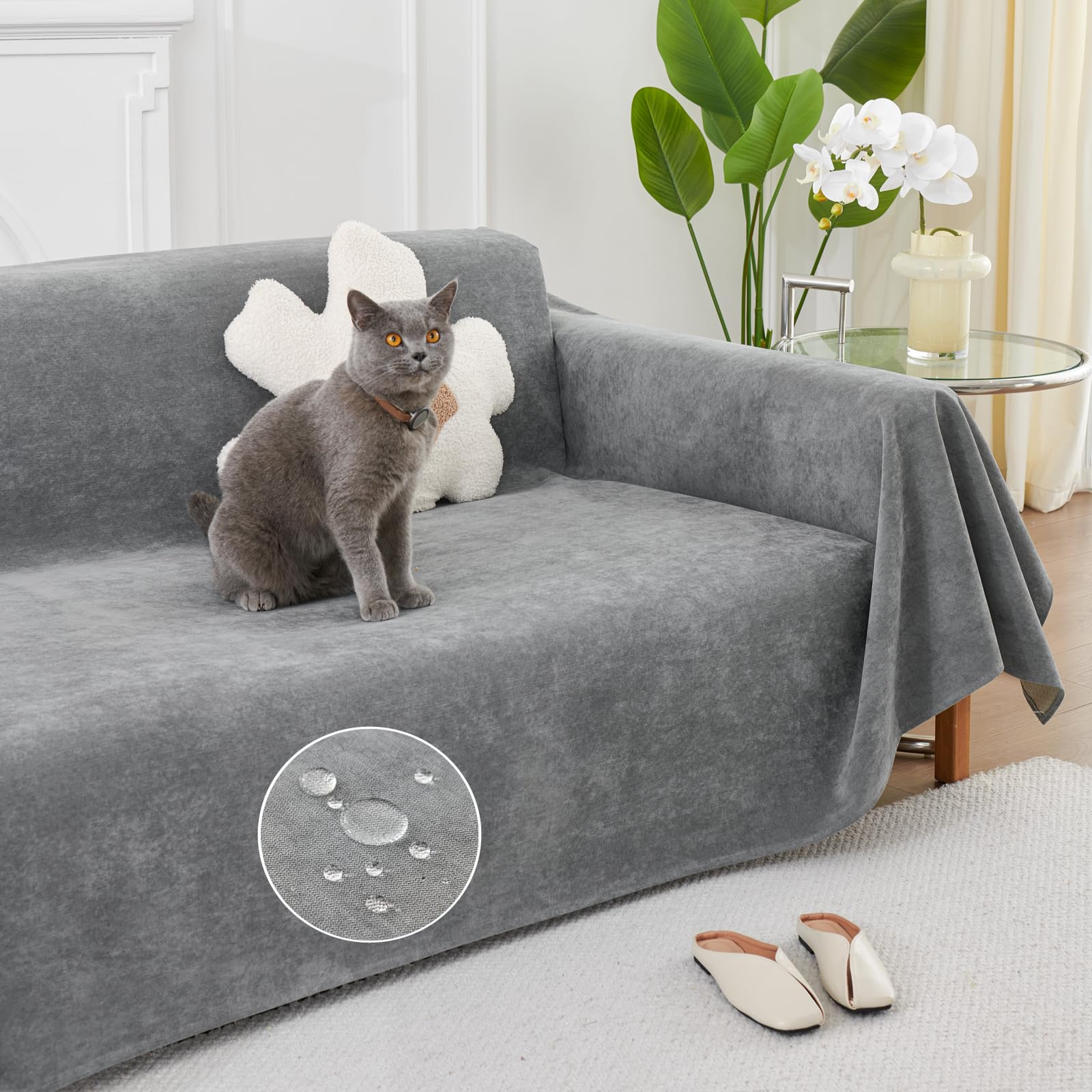 Amazon｜HomeFirst ソファーカバー 防水 犬猫対策 マルチカバー 長方形