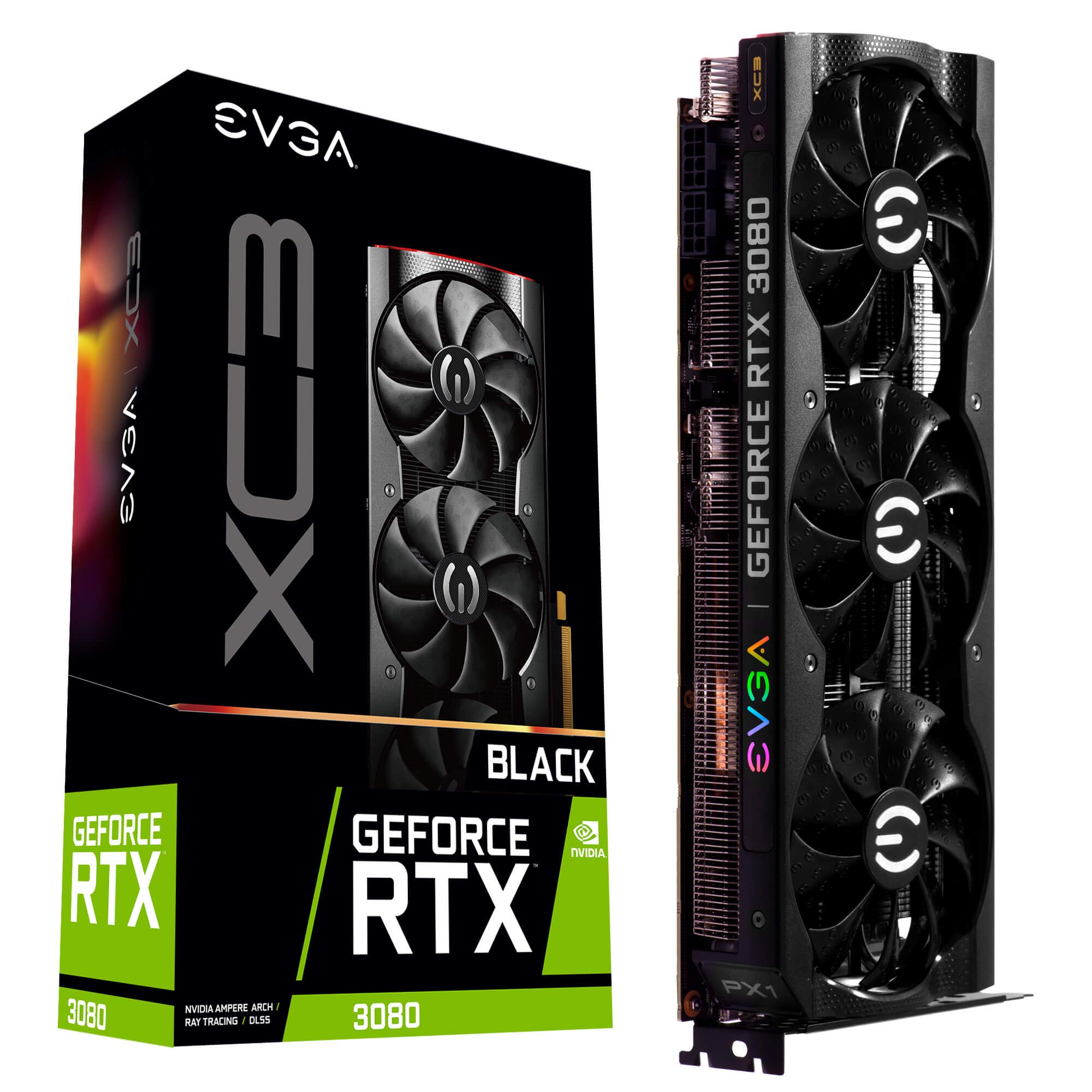 Amazon.com: EVGA 10G-P5-3881-KR GeForce RTX 3080 XC3 BLACK GAMING