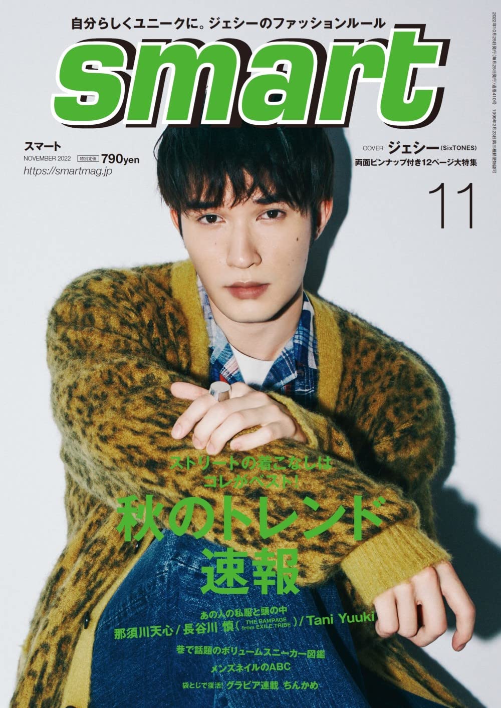 smart(スマート) 2022年 11月号/表紙:ジェシー（SixTONES） | 宝島社