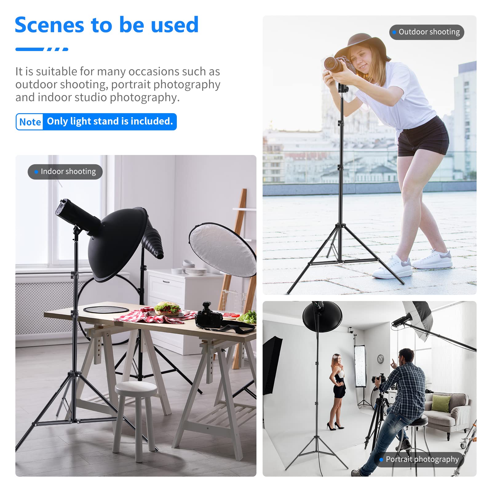 Amazon | NEEWER 2点 ライトスタンド 190cm アルミ合金製 3段階調整
