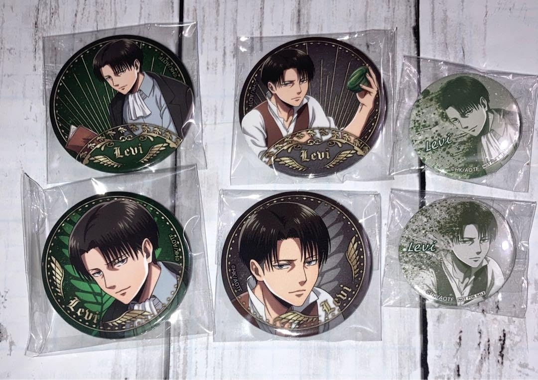 進撃の巨人 リヴァイ Key:prime 缶バッジ WIT STUDIO 激動 進撃の巨人