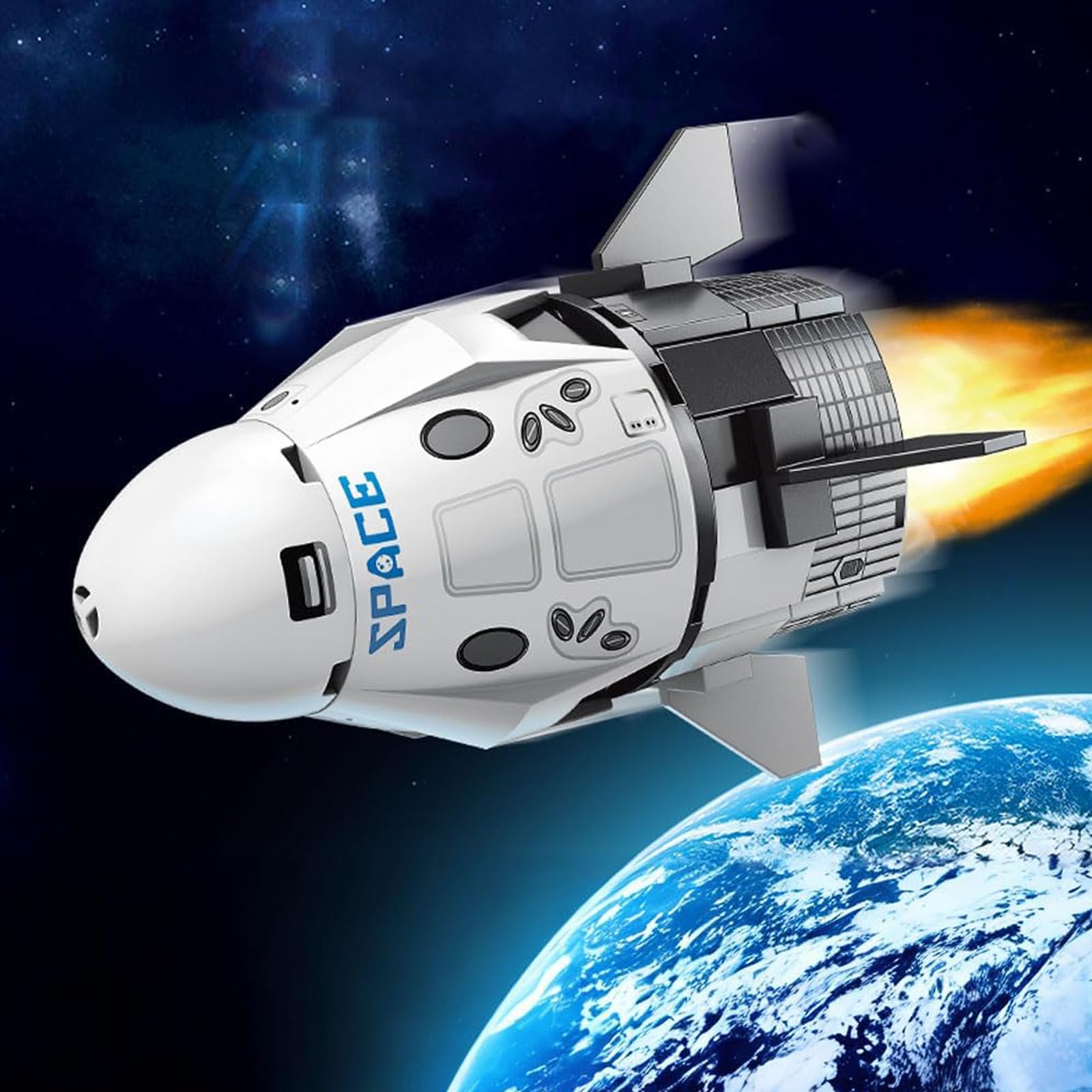 Amazon.co.jp: Chlemeter Spacex 探査宇宙ステーションビルディング