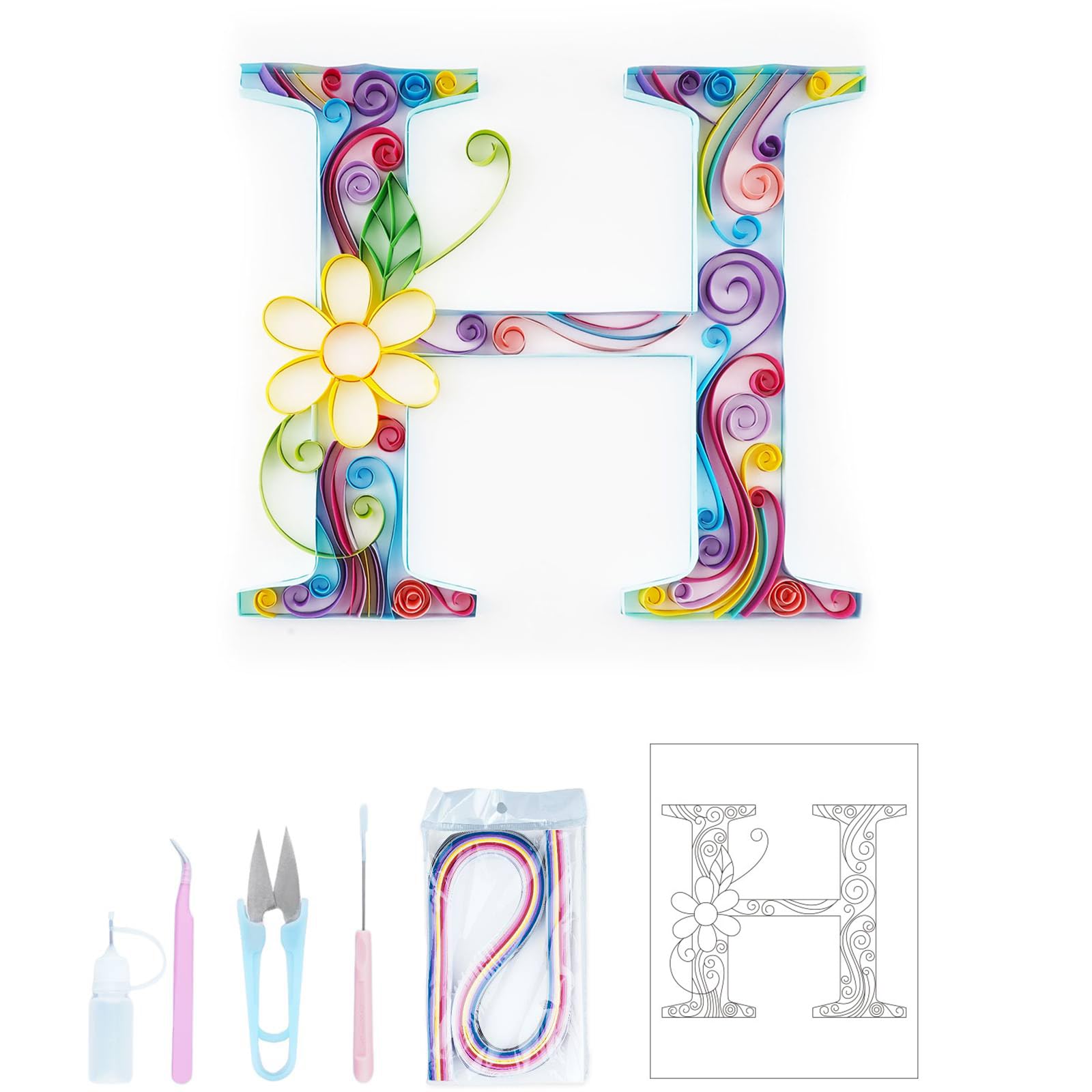 Amazon.co.jp: Uniquilling クイリングペーパークイリングキット 大人