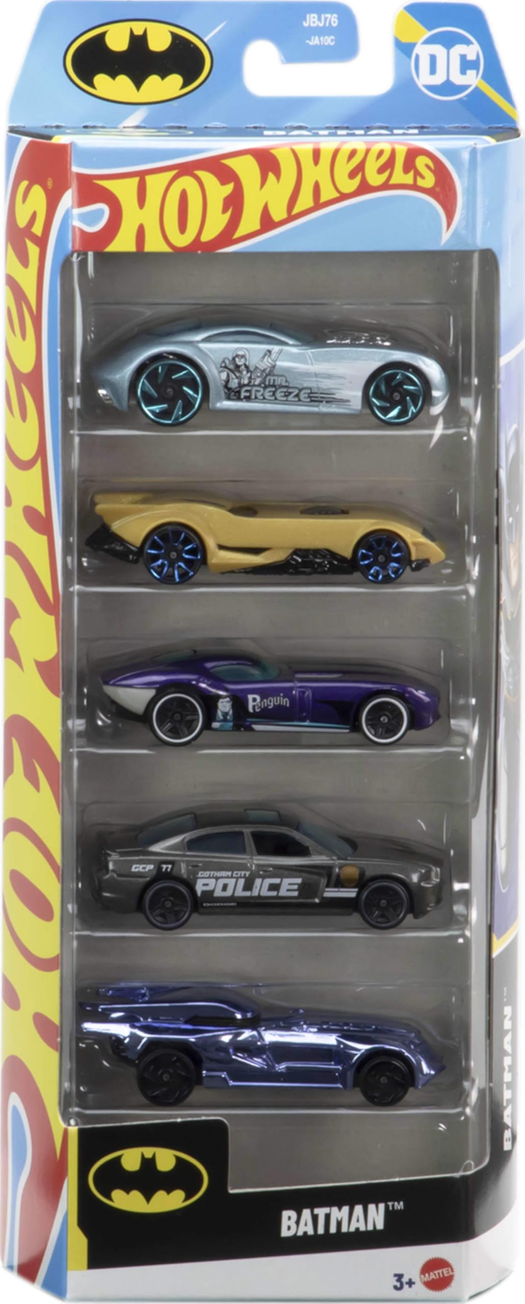 Amazon.com: Hot Wheels Batman Toy Car 5-Pack, Set of 5 1:64 Scale