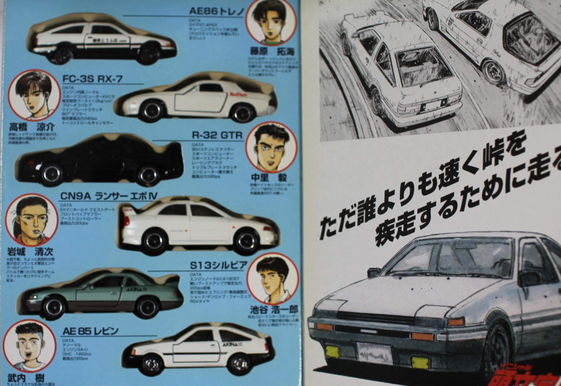 Amazon.co.jp: コミックトミカ Vol.1 頭文字D イニシャルD : おもちゃ