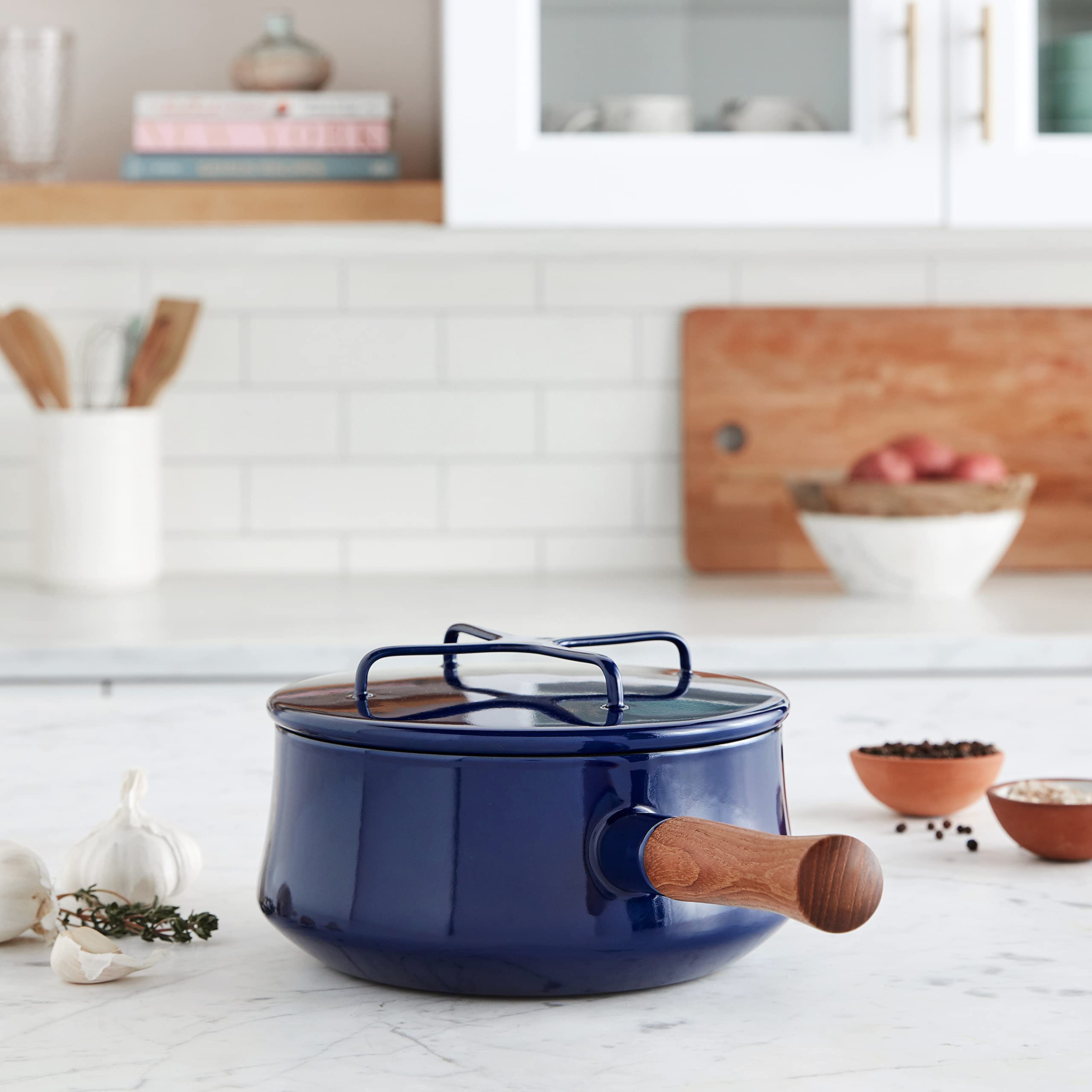 Amazon | Dansk Blue Kobenstyle Midnight 2クォート ソースパン 4.5