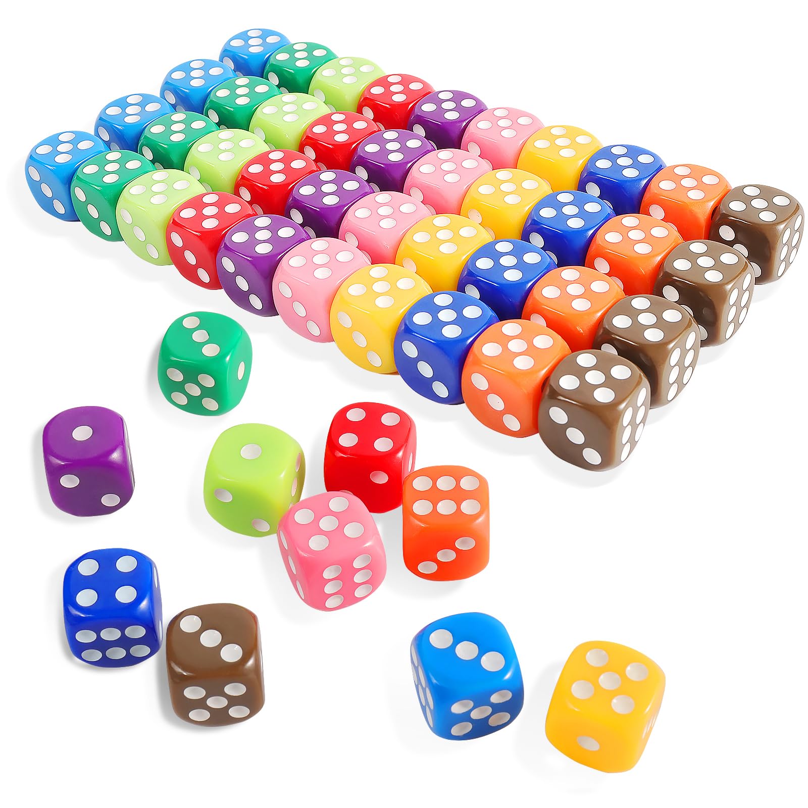 Amazon | 16mm 標準6面ダイスセット、ボードゲーム用カラフルな