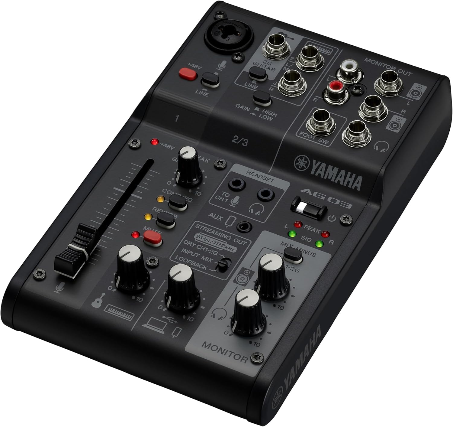 Amazon | Yamaha AG03MK2 ブラックライブストリーミングキット
