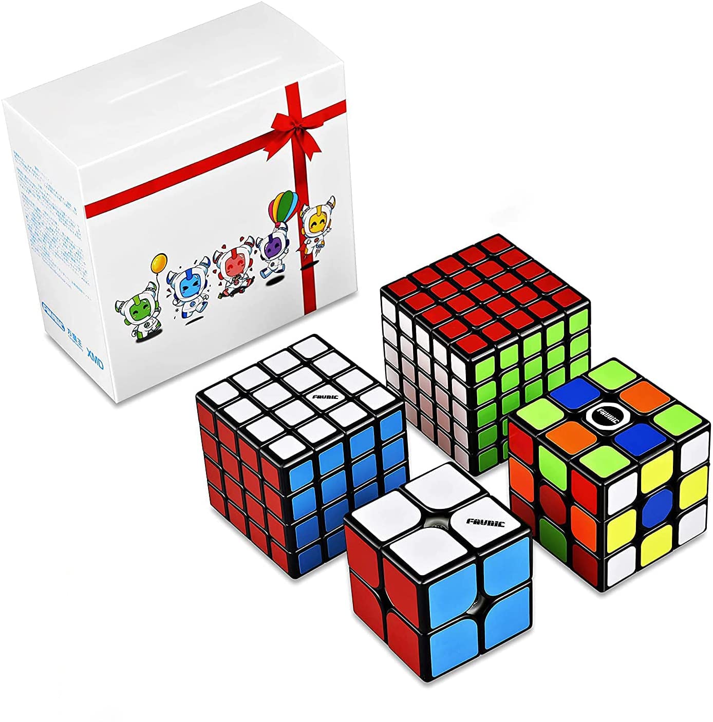 Amazon.co.jp: マジックキューブセット4個 魔方 競技専用キューブ 2x2