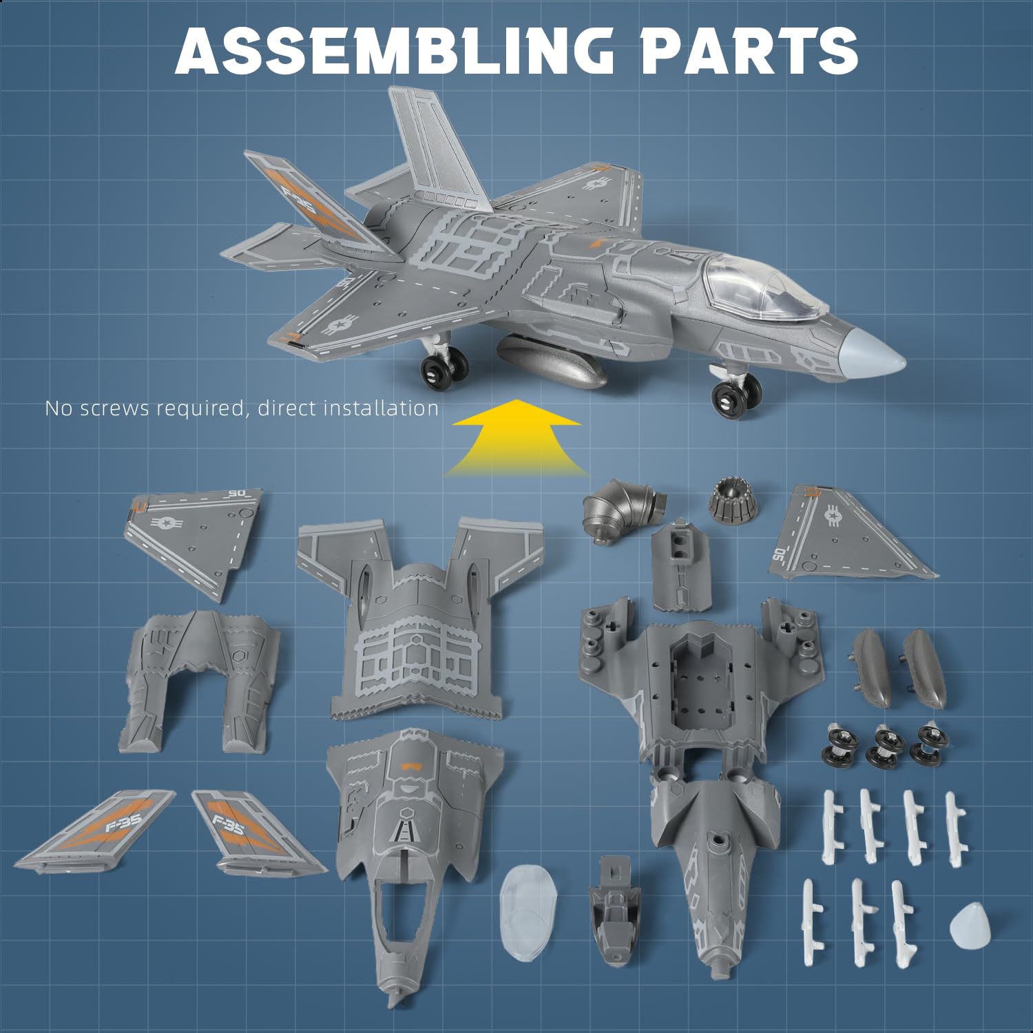 Amazon | SEBUNAS 1:72スケール F-22 ラプター戦闘機 クイックビルド