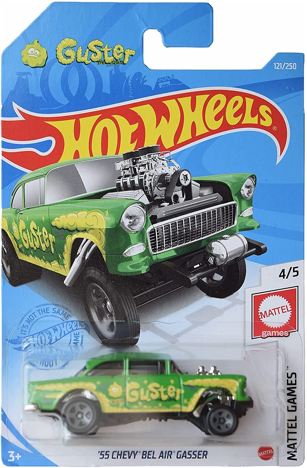 Amazon.com: Hot Wheels '55 Chevy Bel Air Gasser, [Green] 121/250