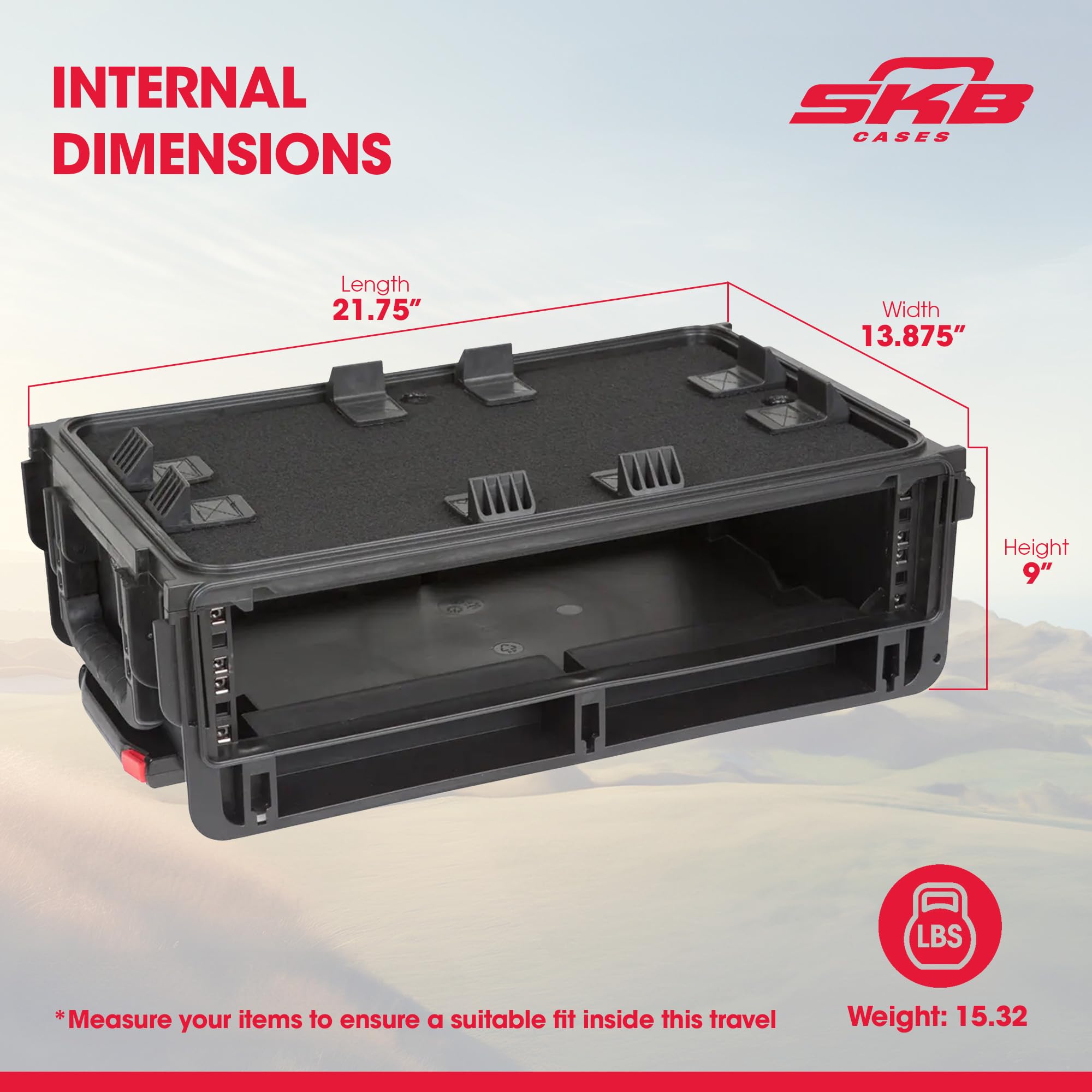 Amazon | SKB 2U スタジオラックケース ハンドル/キャリー付き 1SKB
