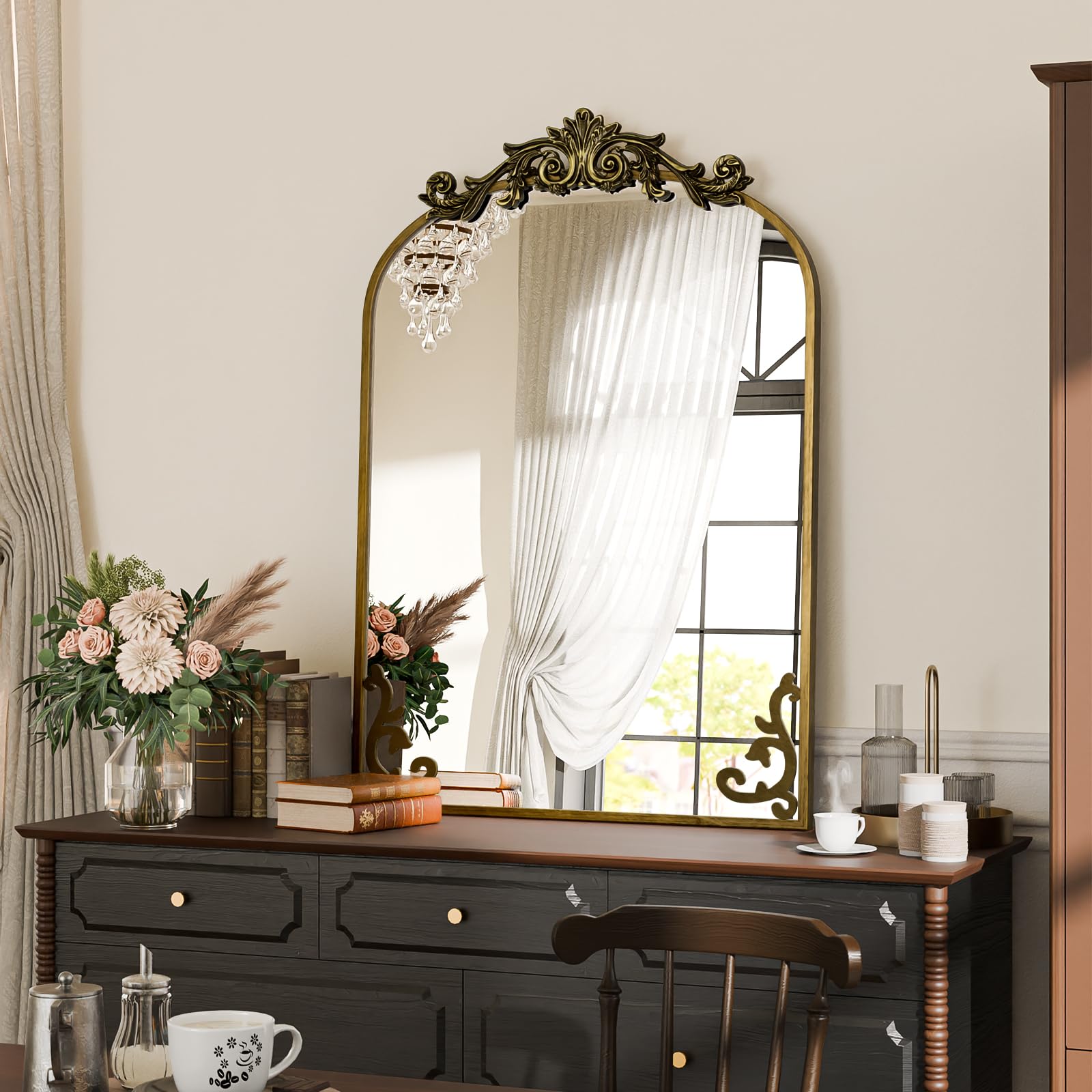 Amazon.com: Koonmi Vintage Mirror, 22x30 Antique Barolon Mirror