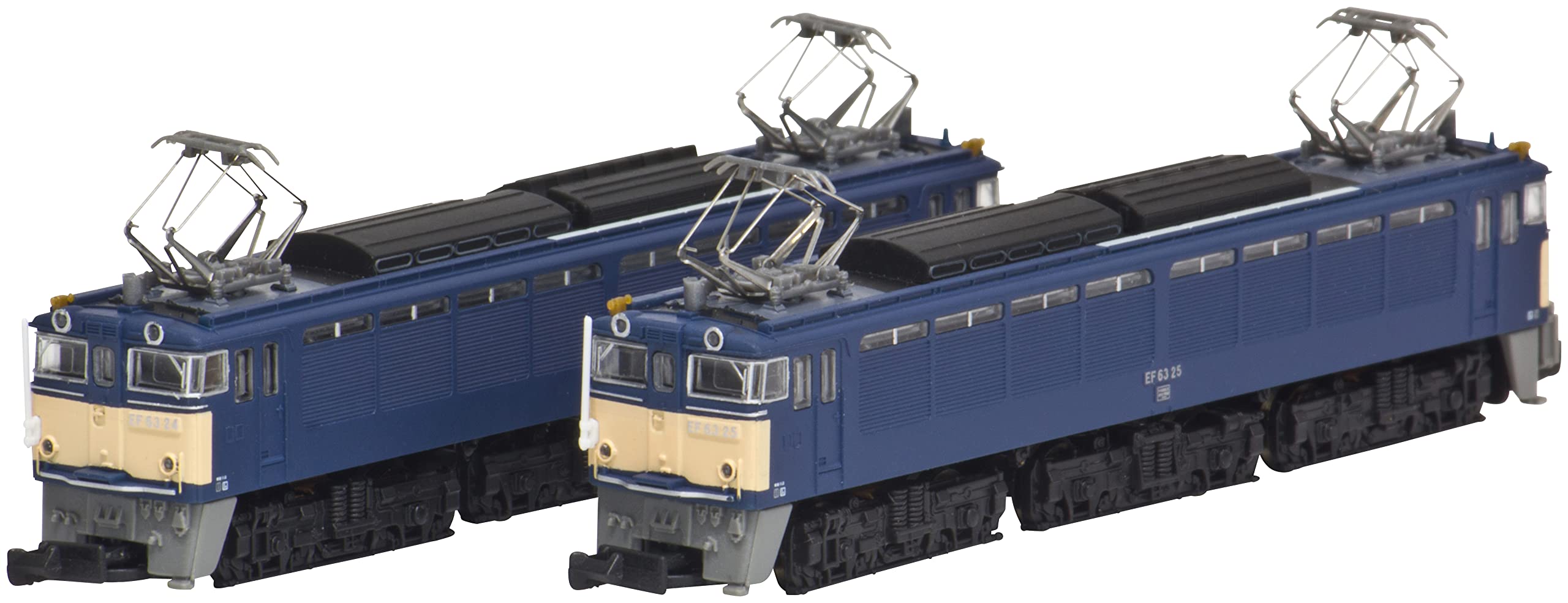 Amazon | ロクハン Zゲージ EF63形 3次形 青 重連セット T038-3 鉄道