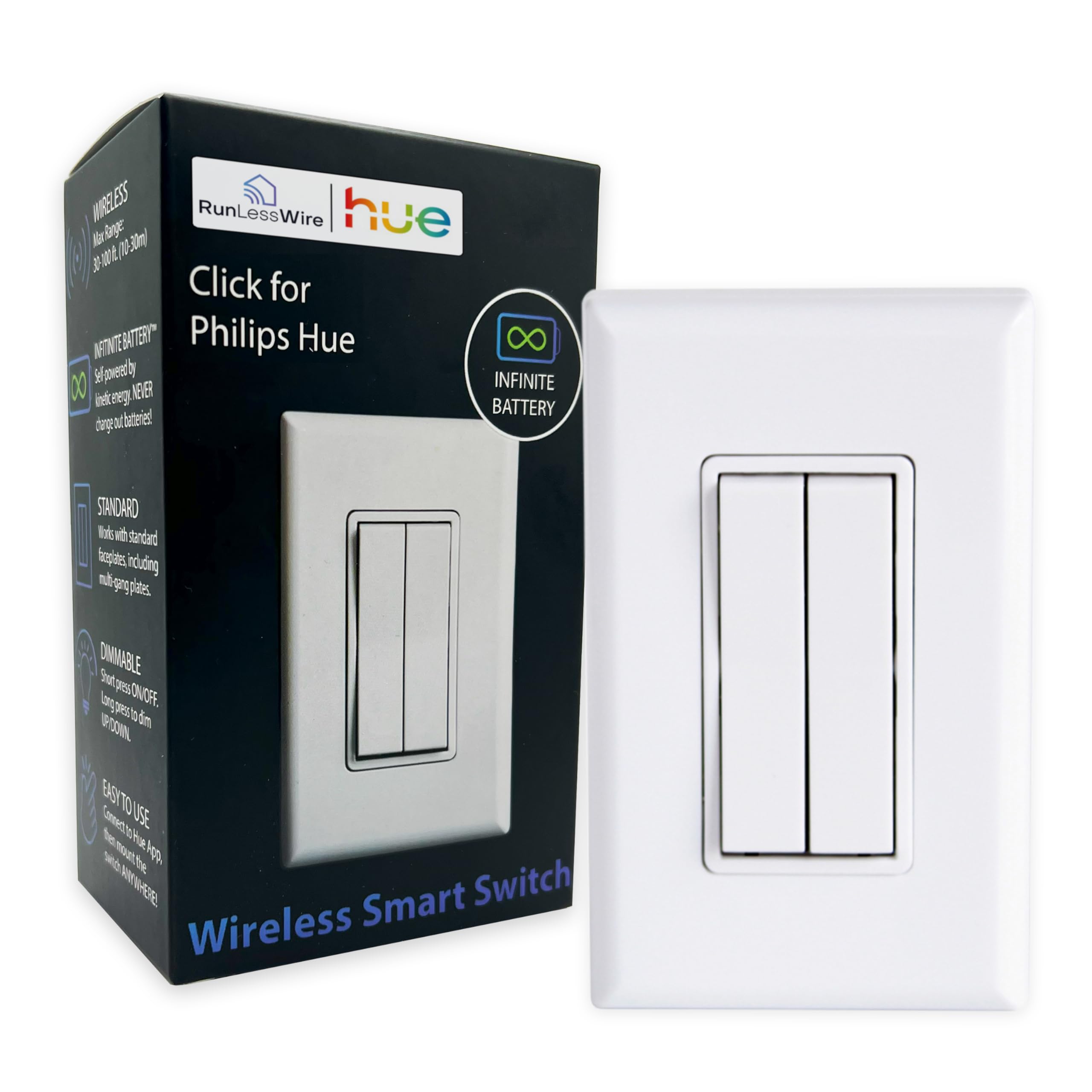 RunLessWire Click for Philips Hue – Battery-Free Wireless Smart