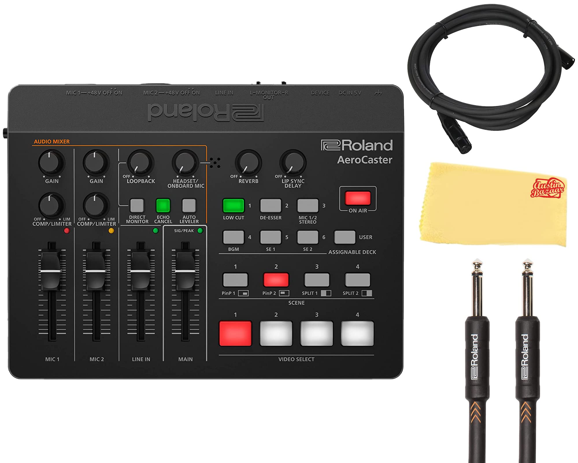 Amazon.com: Roland VRC-01 AeroCaster Bundle with Microphone Cable