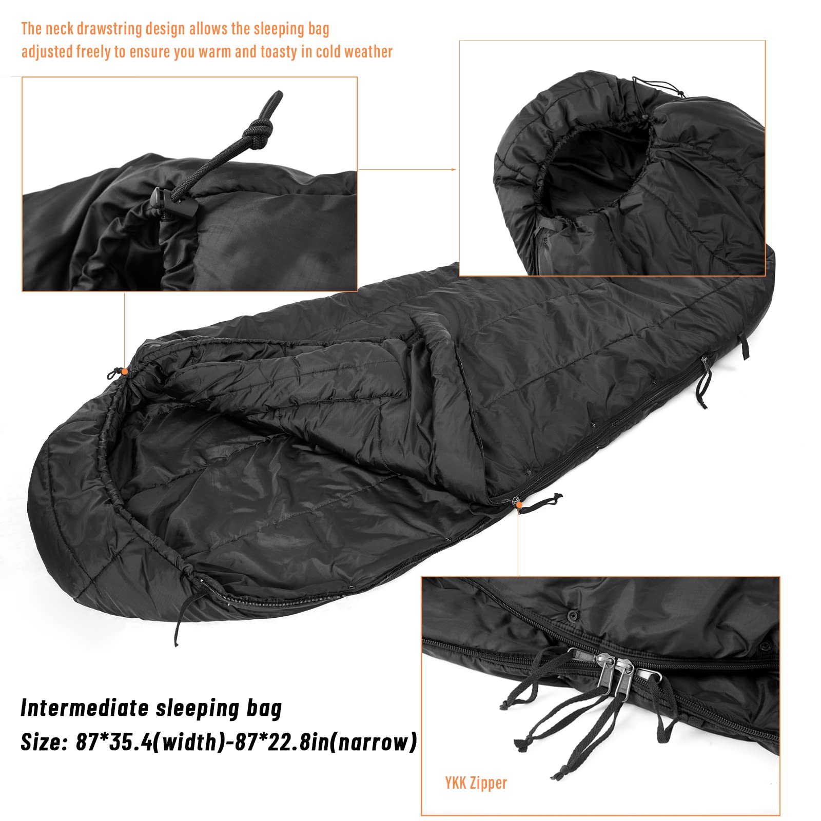 Amazon.co.jp: MT Army ミリタリーモジュラー寝袋システム マルチ