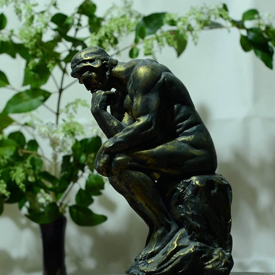 Amazon.co.jp: 考える人 立像 ロダンの Rodin 樹脂 おとこ クラシック