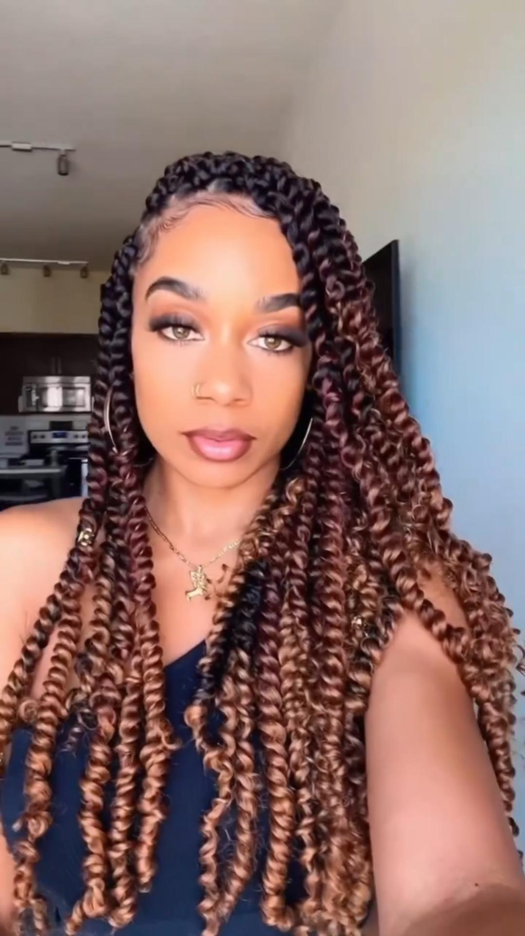 Amazon.com : Dorsanee Ombre Brown Passion Twist Hair 16 Inch 7