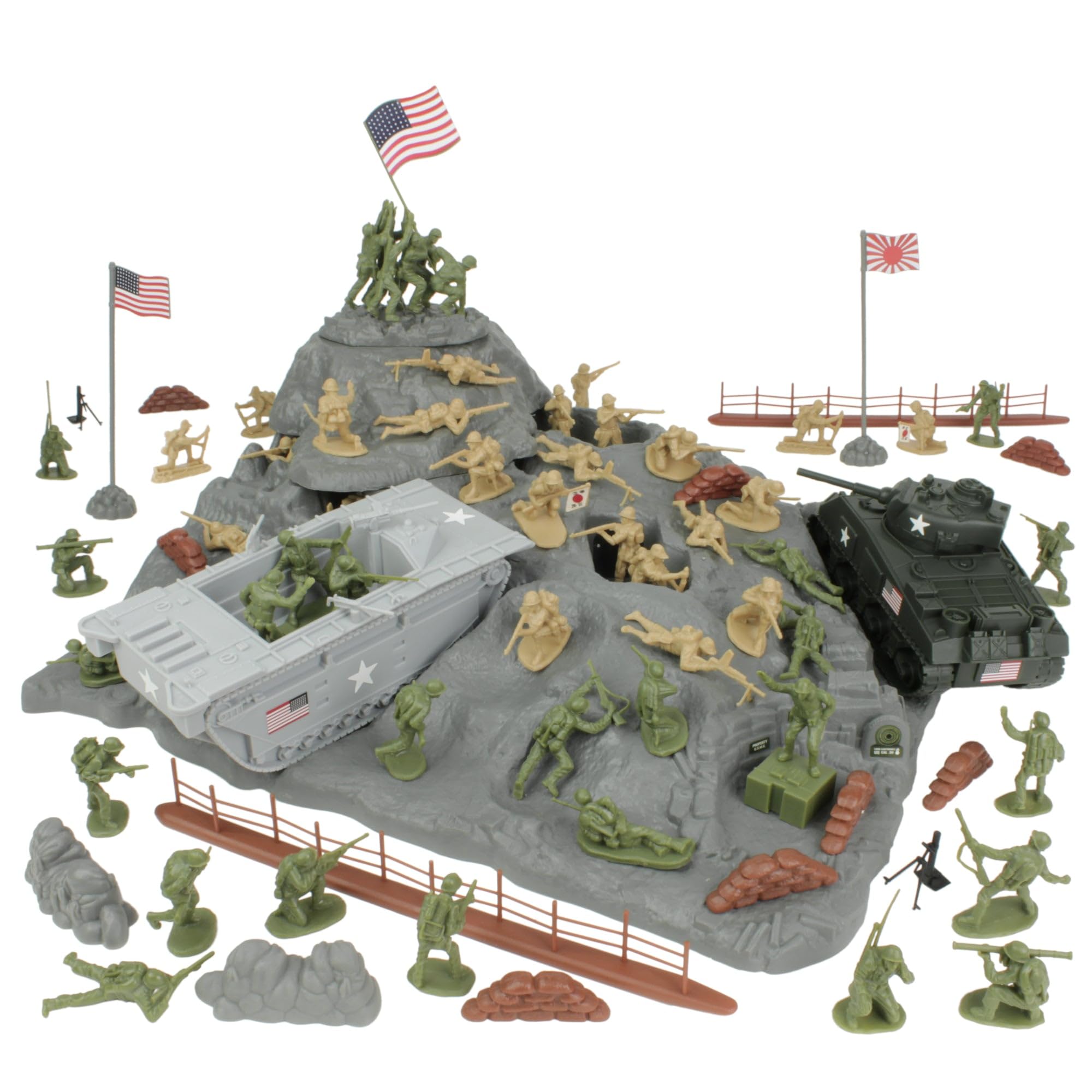 Amazon.com: BMC WW2 Iwo Jima Plastic Army Men - Island, Tanks
