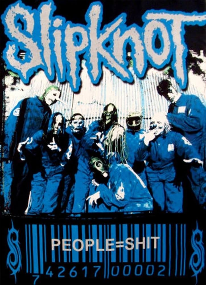 Amazon｜SlipKnot - People equal Shit ファブリックポスター 30 x 40
