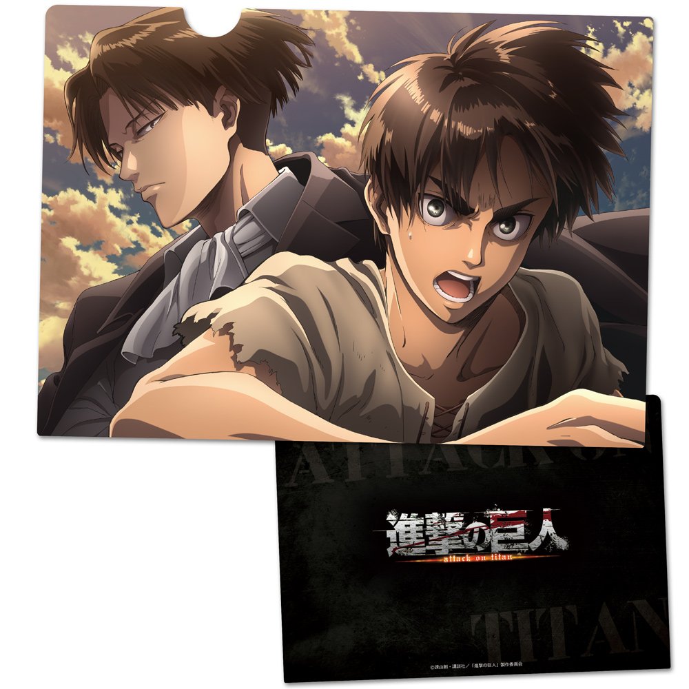 Amazon.co.jp: 進撃の巨人 クリアファイルH[エレン＆リヴァイ] : ホビー