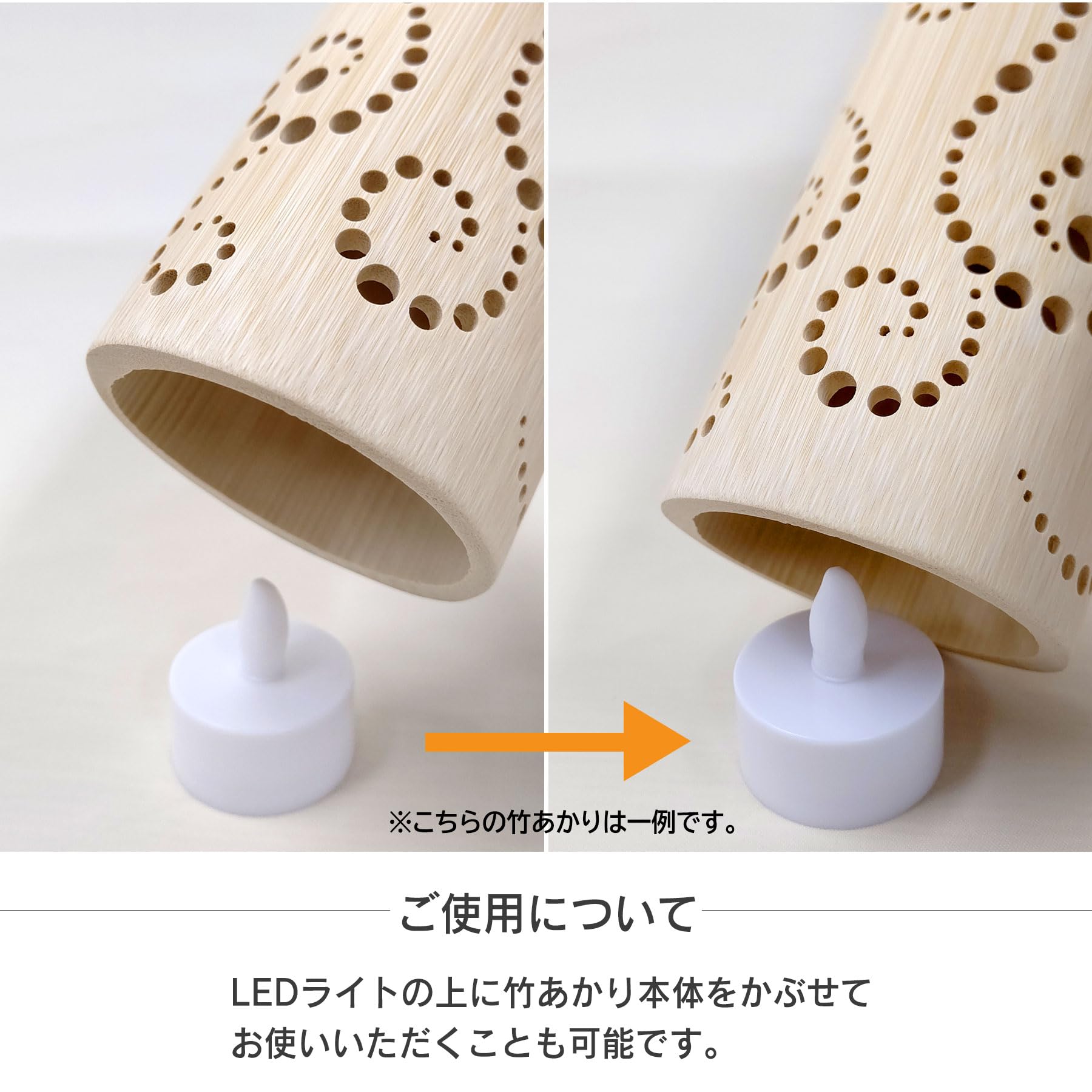 Amazon | GreeNexus 竹あかり (波) 竹灯籠 和風 テーブルランプ LED