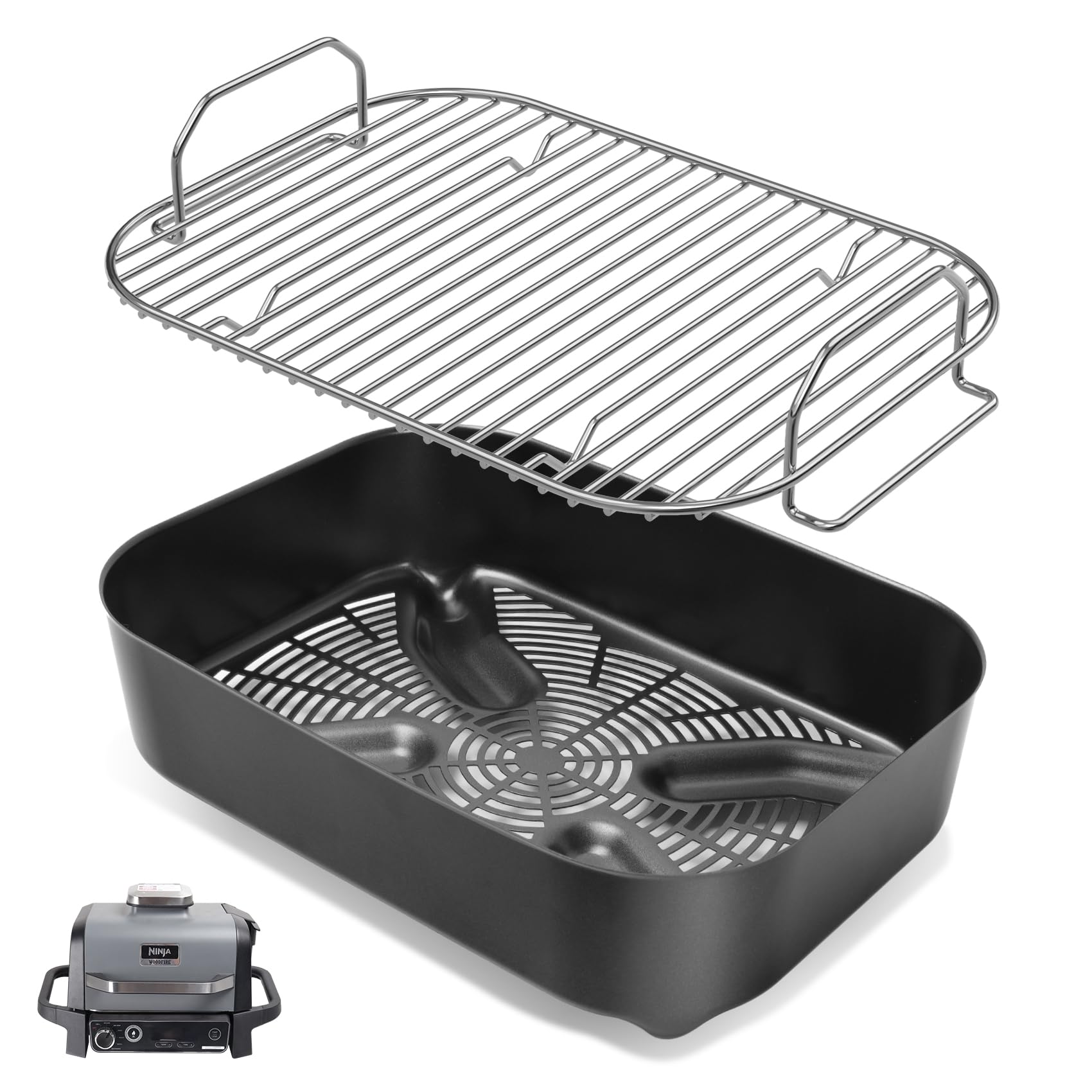 Amazon.com: SafBbcue Combo Crisper Basket & Smoke Rack for 7 in 1
