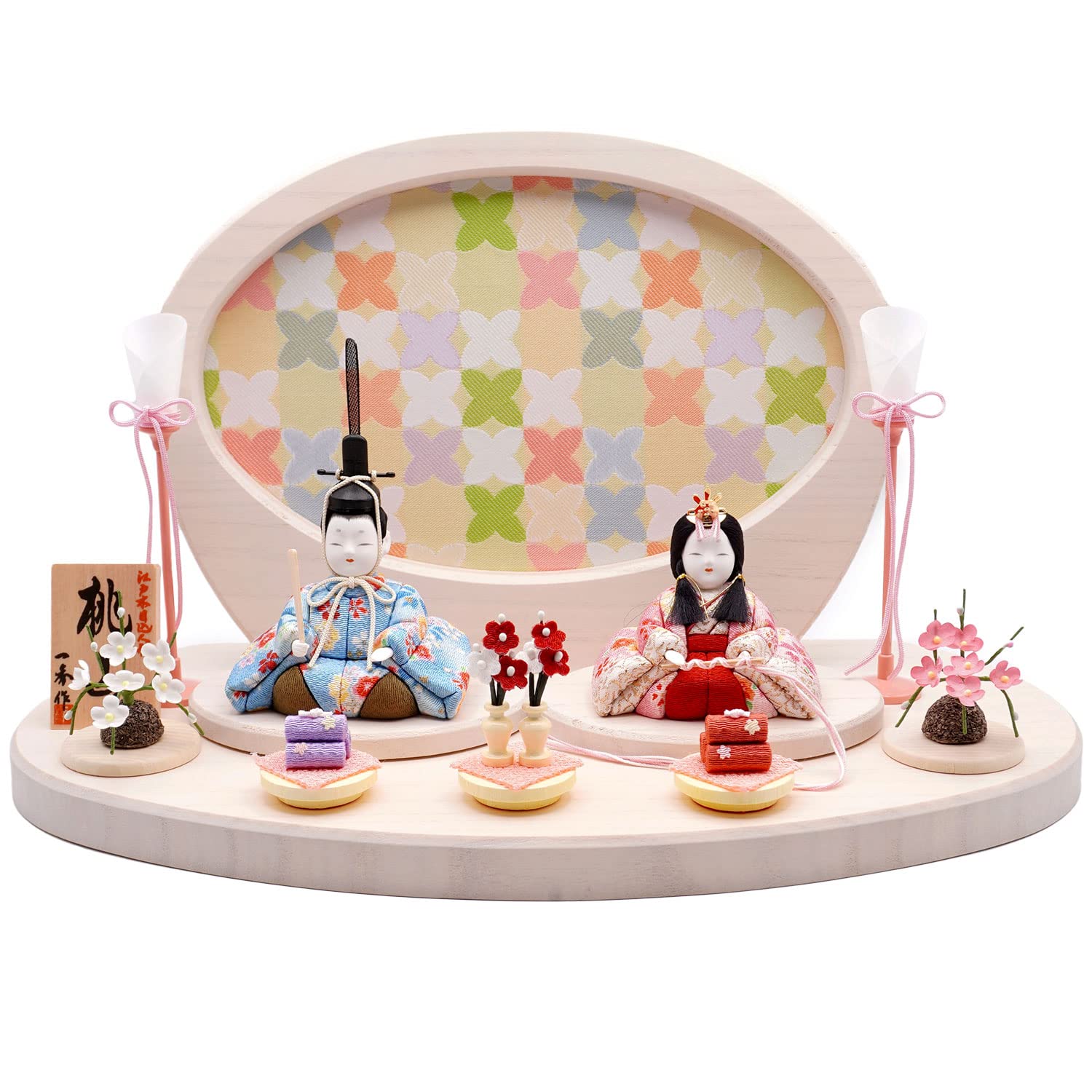 Amazon.co.jp: 一秀作 江戸木目込 桃山雛 S-2 親王飾り : おもちゃ
