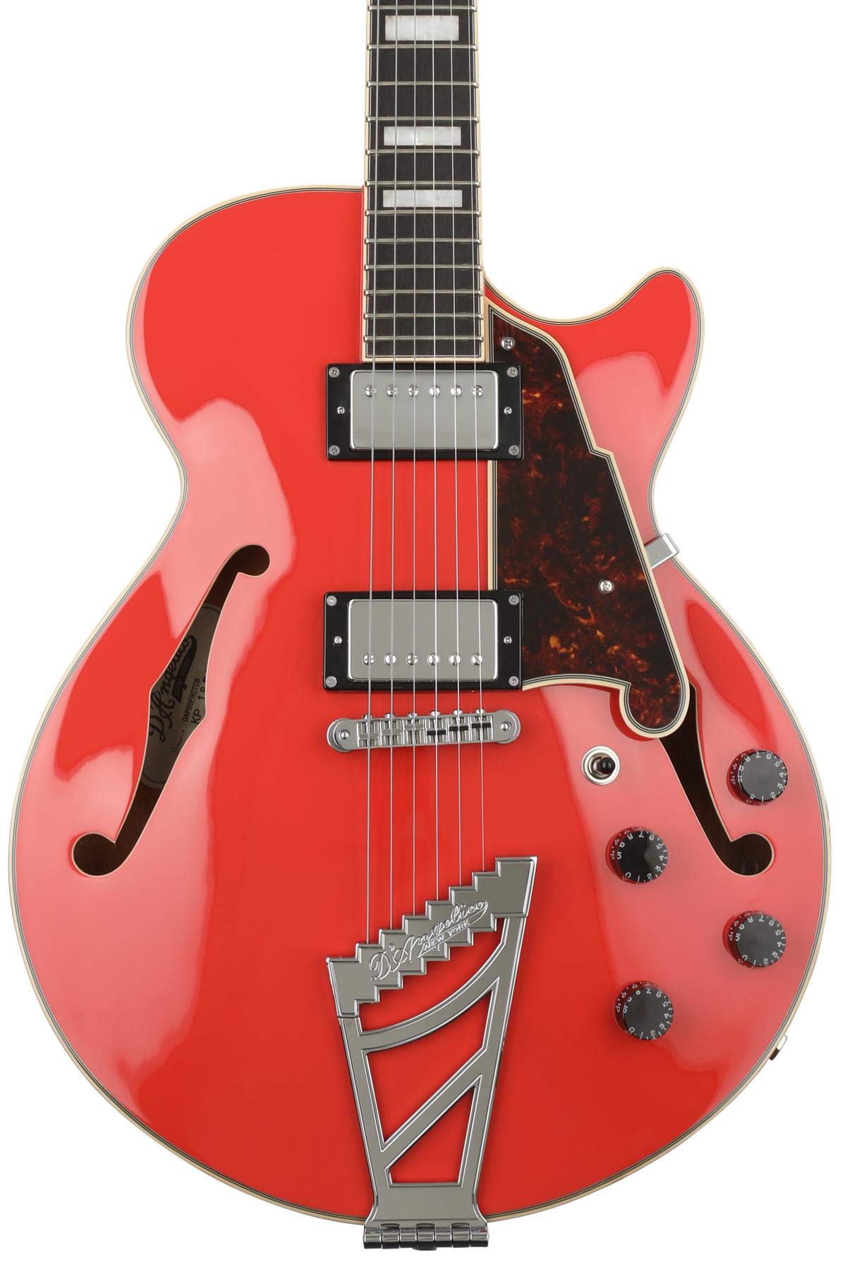 Amazon | D'Angelico Premier SS Stairstep, Fiesta Red | エレキ