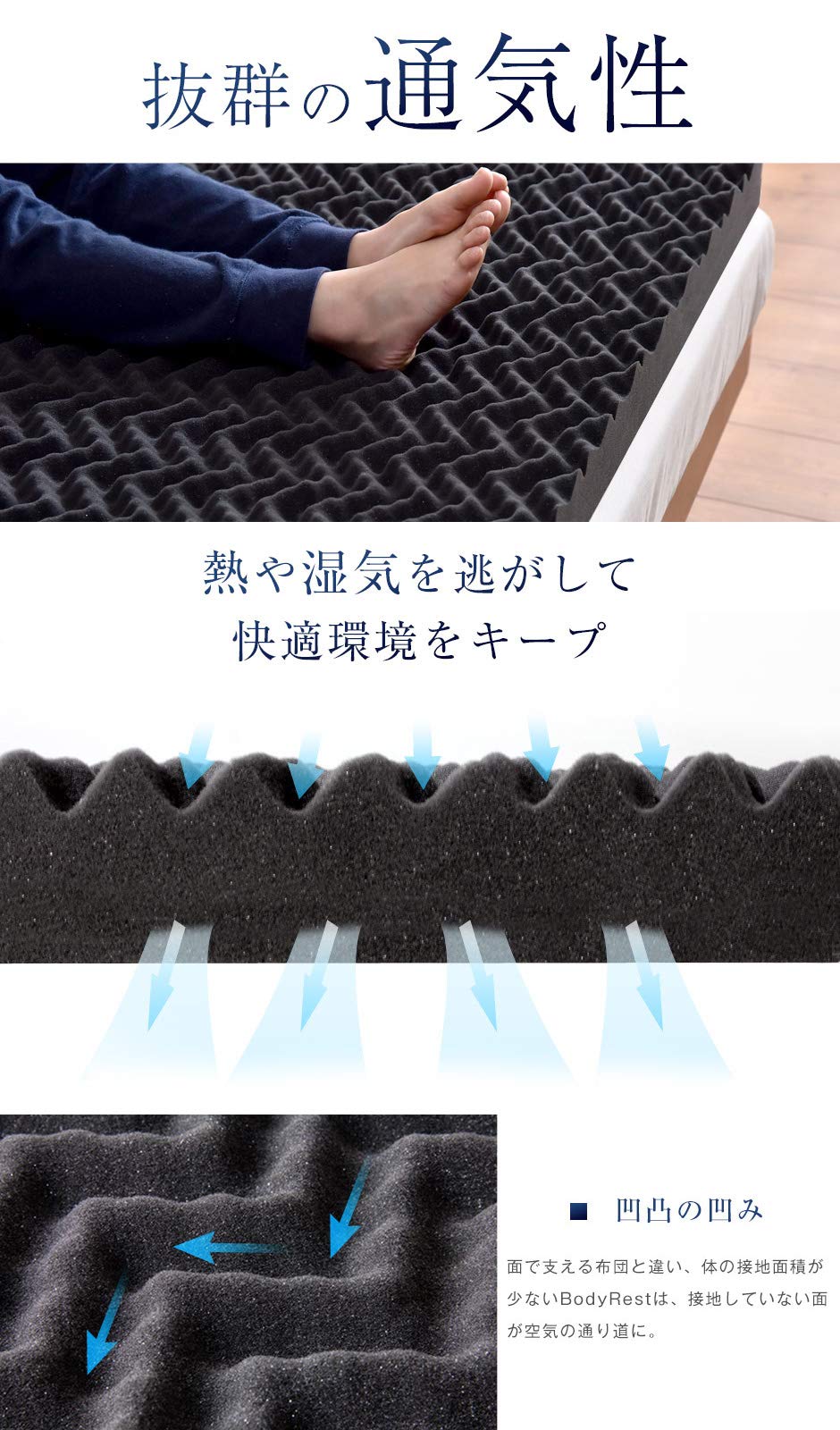 Amazon.co.jp: 昭和西川 Body Rest 日本製 敷き布団 洗えるカバー 収納