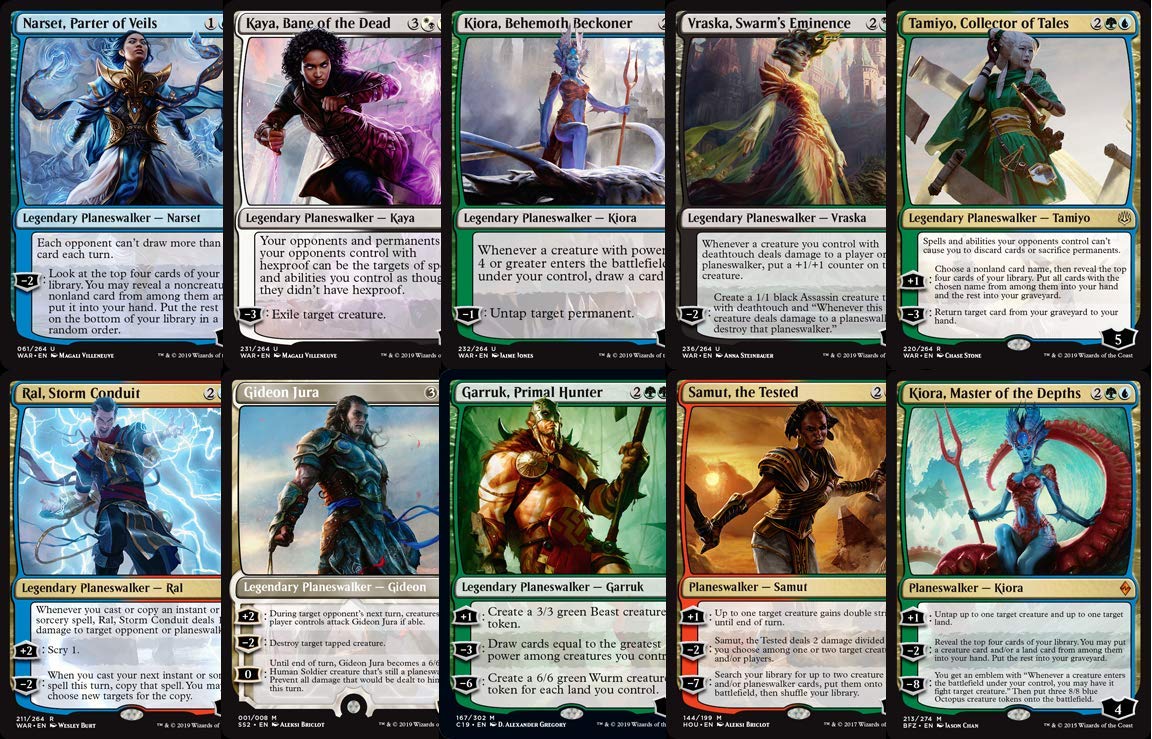 Amazon.co.jp: 10 MTG プレインズウォーカー詰め合わせ 神話 レア アン