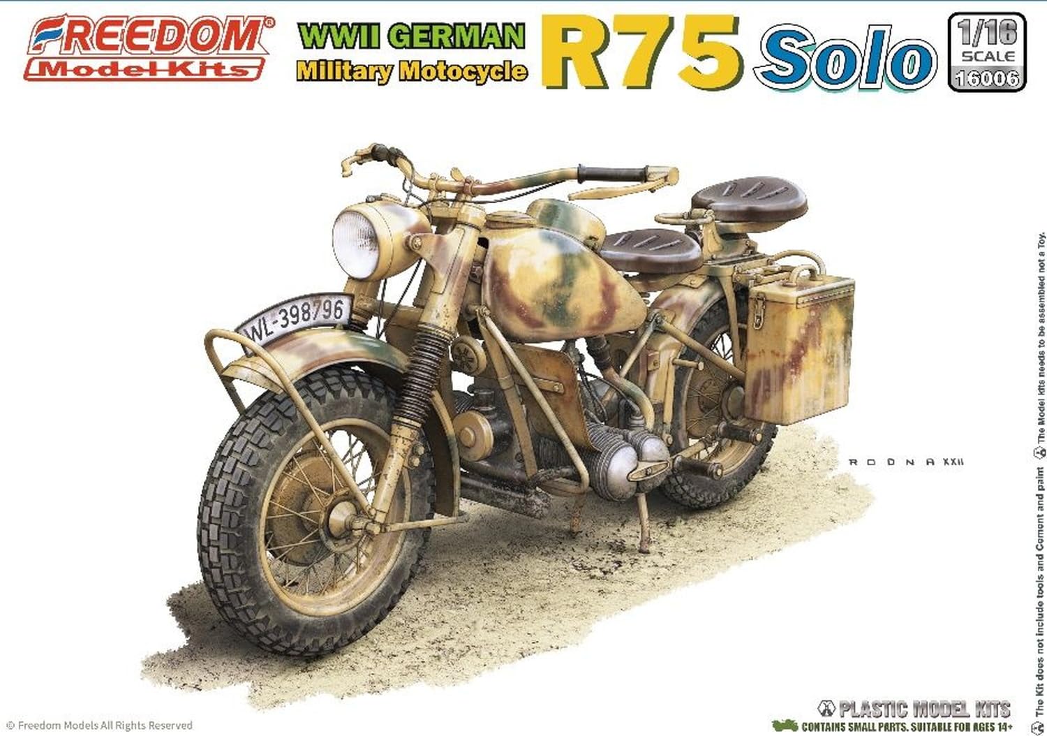 Amazon | フリーダム・モデルキット 1/16 ドイツ R75 オートバイ