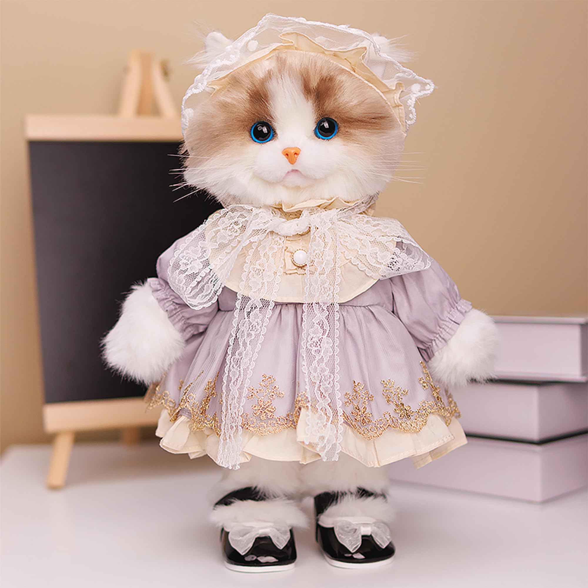 Amazon.co.jp: Chongker 猫 ぬいぐるみ 人形ドール DIYポーズ