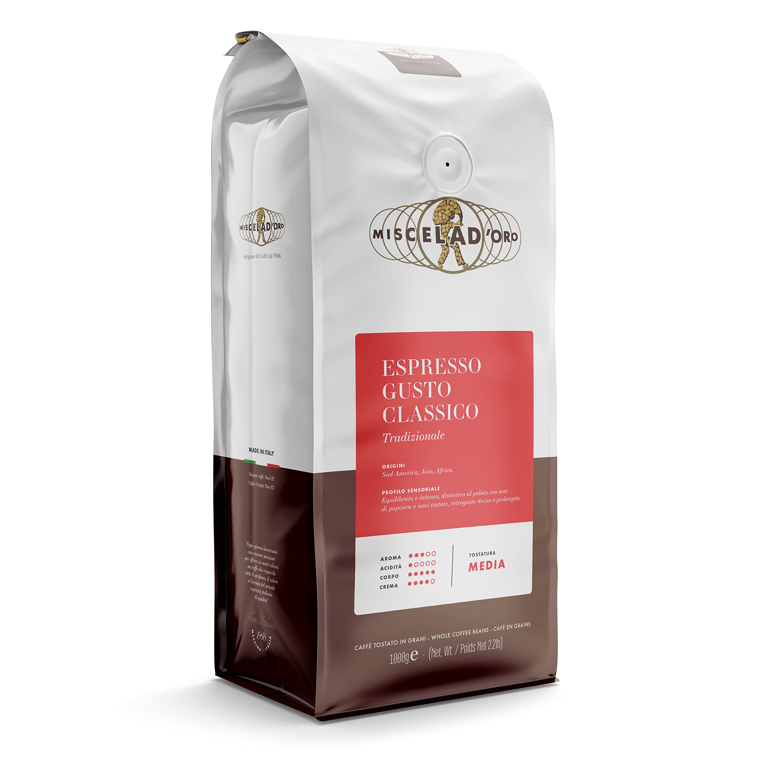 Amazon.com: Miscela D'Oro Gusto Classico Espresso Beans - 2.2 lb