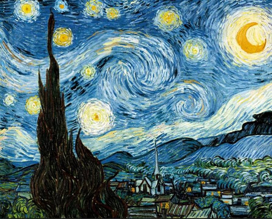 Amazon.co.jp: Van Goghヴァンゴッホ星月夜絵画インテリアSalvador