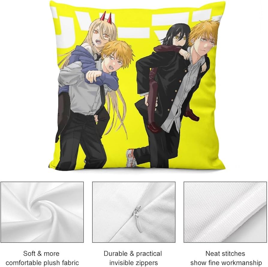 Amazon.co.jp: チェンソーマンクッションカバークッションカバー 60 X
