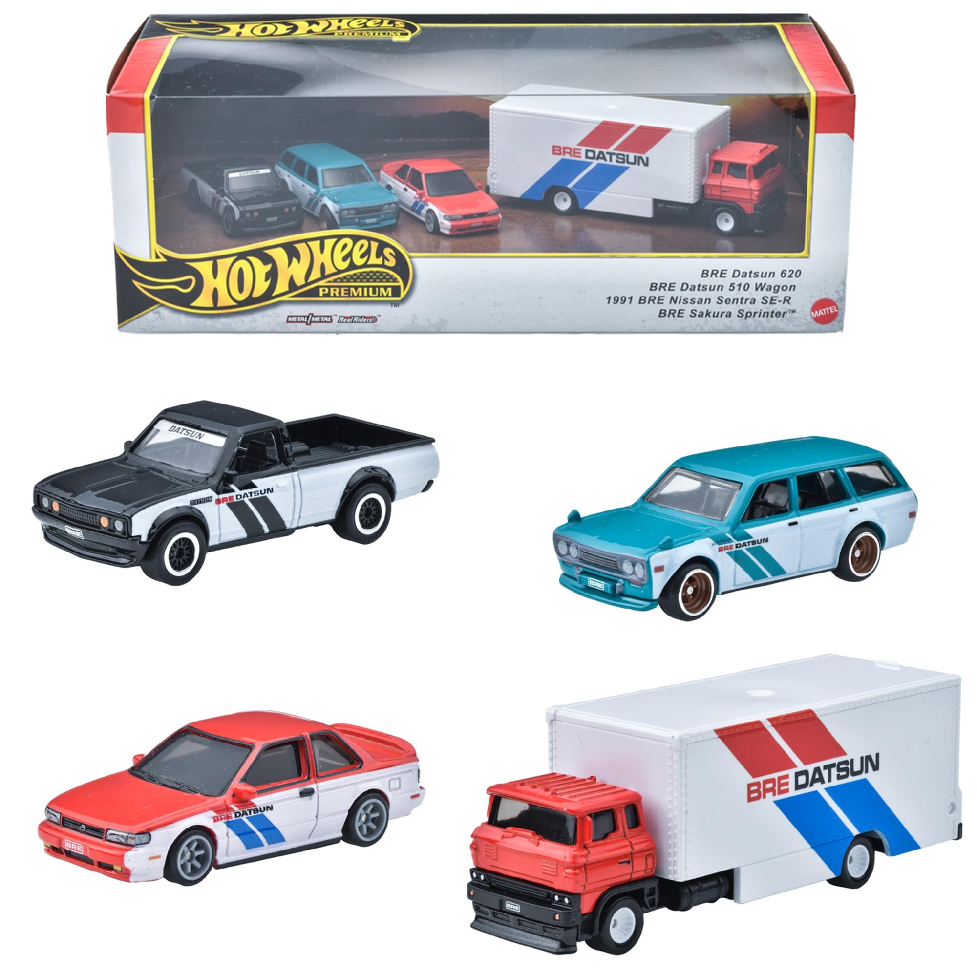 Amazon.co.jp: Hot Wheels Premium Collector Set - BRE Datsun Ride