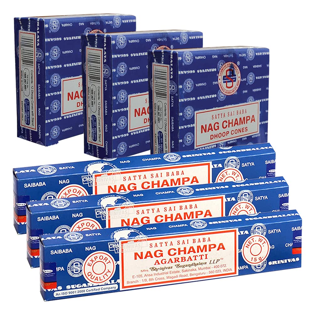 Amazon.com: Nag Champa Incense Sticks and Nagchampa Incense Cone