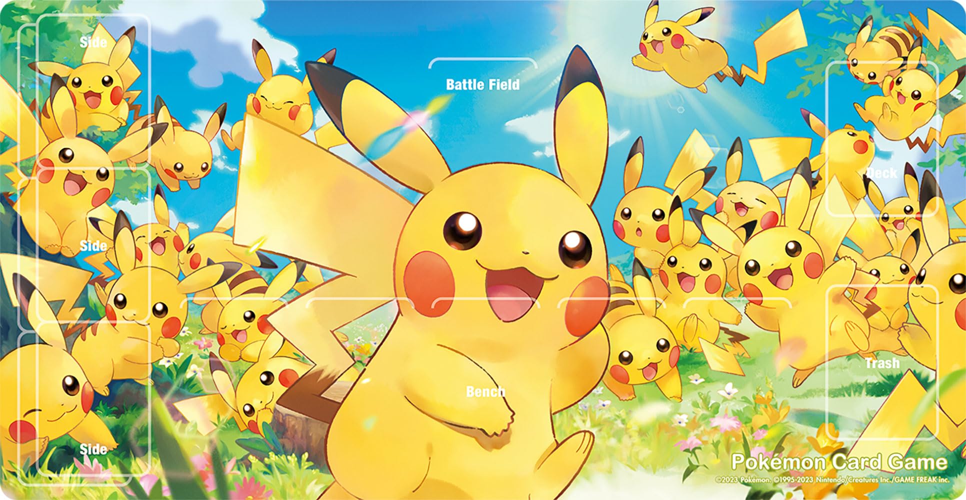Amazon | ポケモンカードゲーム ラバープレイマット ピカチュウ大集合