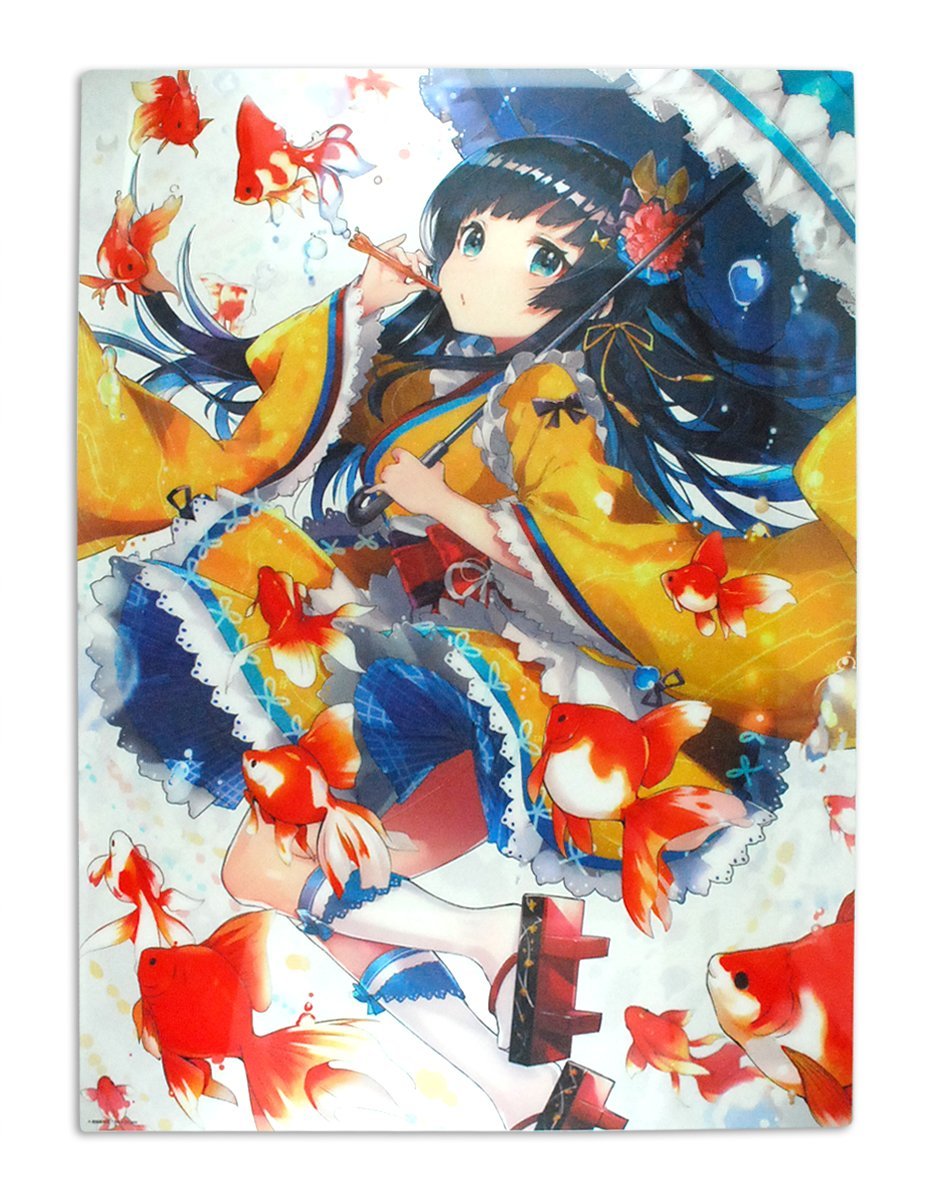 Amazon.co.jp: 「絵師100人展 06」A3クリアポスター Mika Pikazo「金魚