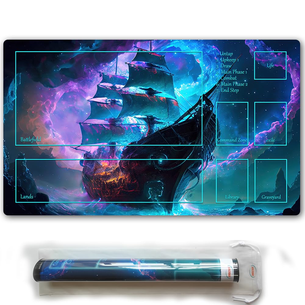 Amazon | MTG プレイマット プラスチック収納チューブとバッグ付き