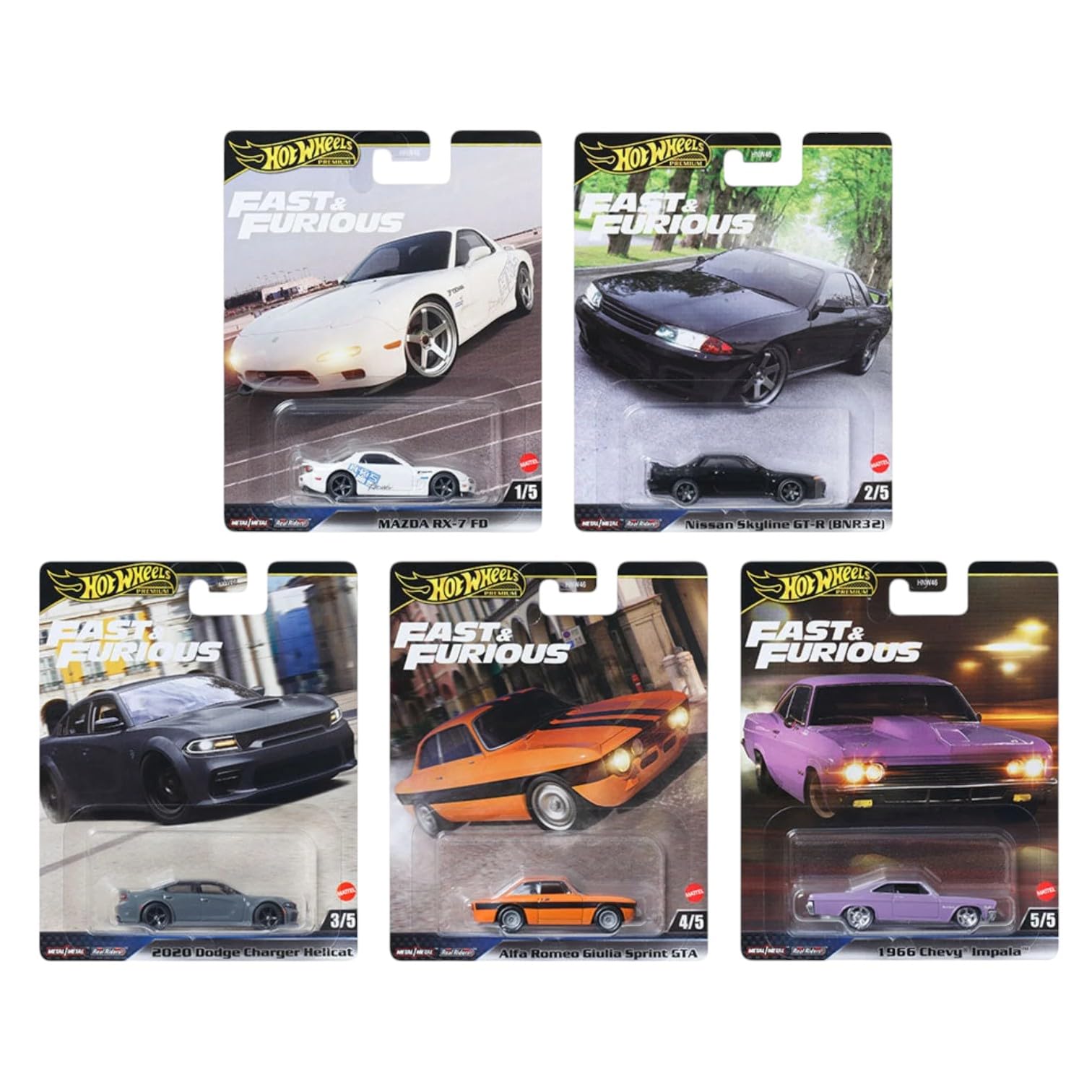 Amazon.com: Hot Wheels Fast & Furious Die-Cast Cars Collection, 5