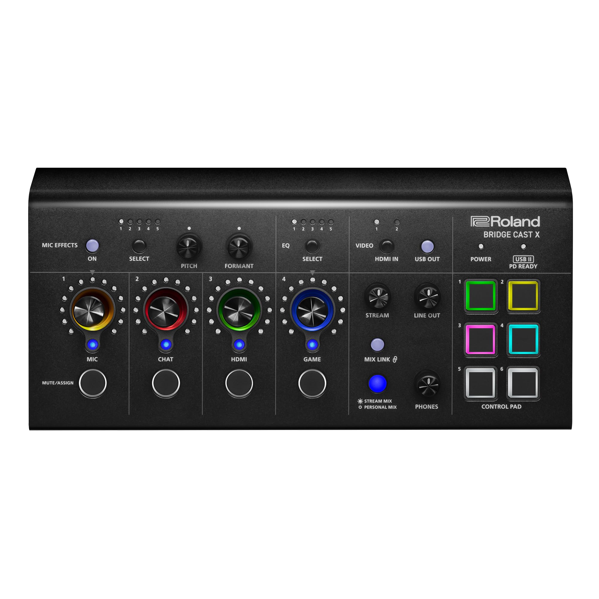 Amazon.co.jp: Roland BRIDGE CAST X デュアルバスゲーミングミキサー